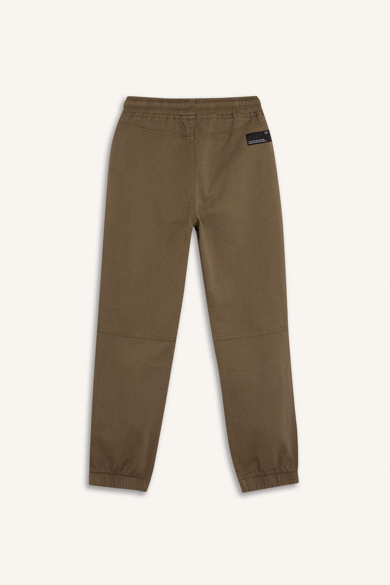 Boy Jogger Leg Gabardine Trousers