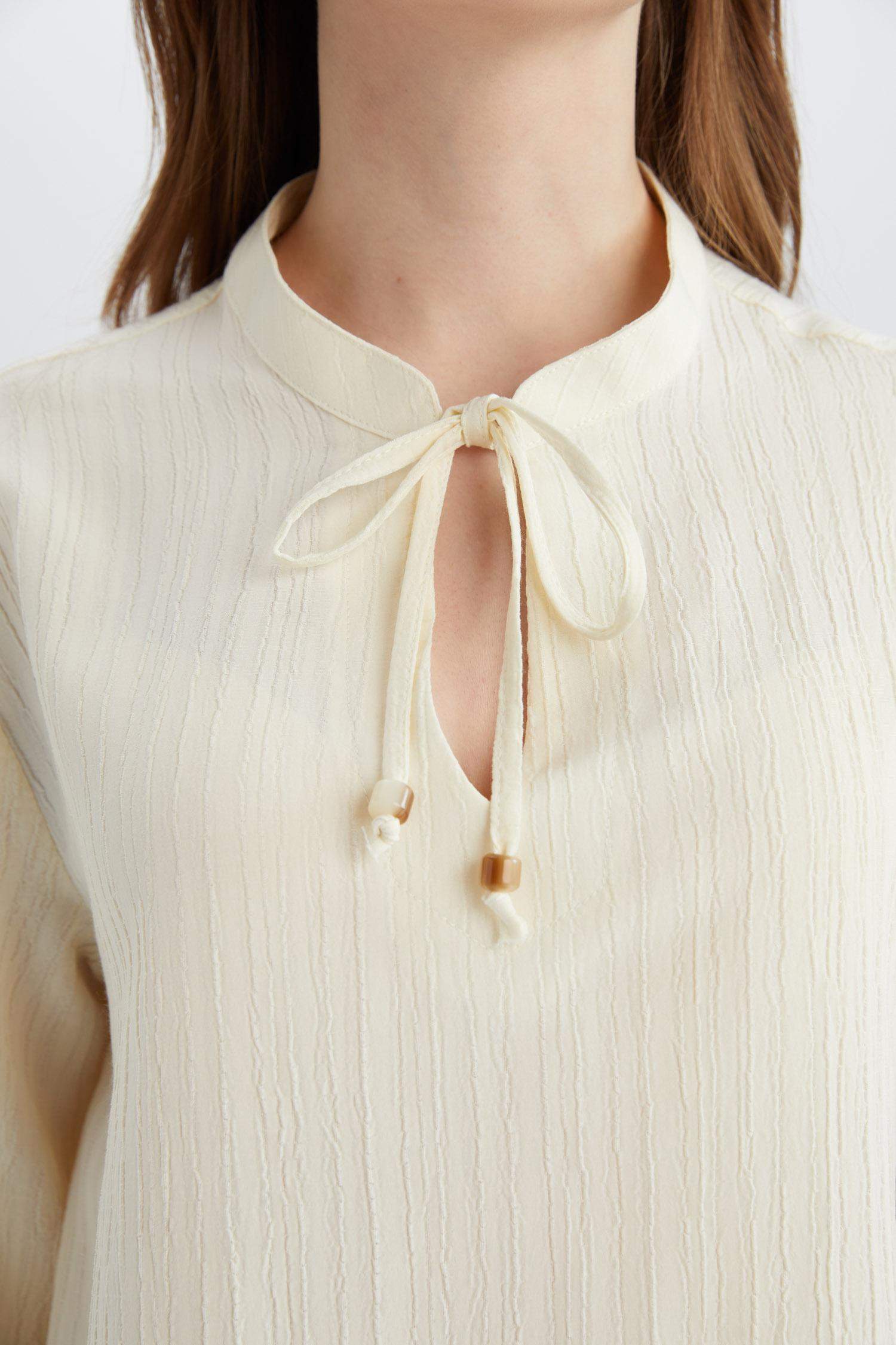 Regular Fit Apaş Yaka Uzun Kollu Gömlek