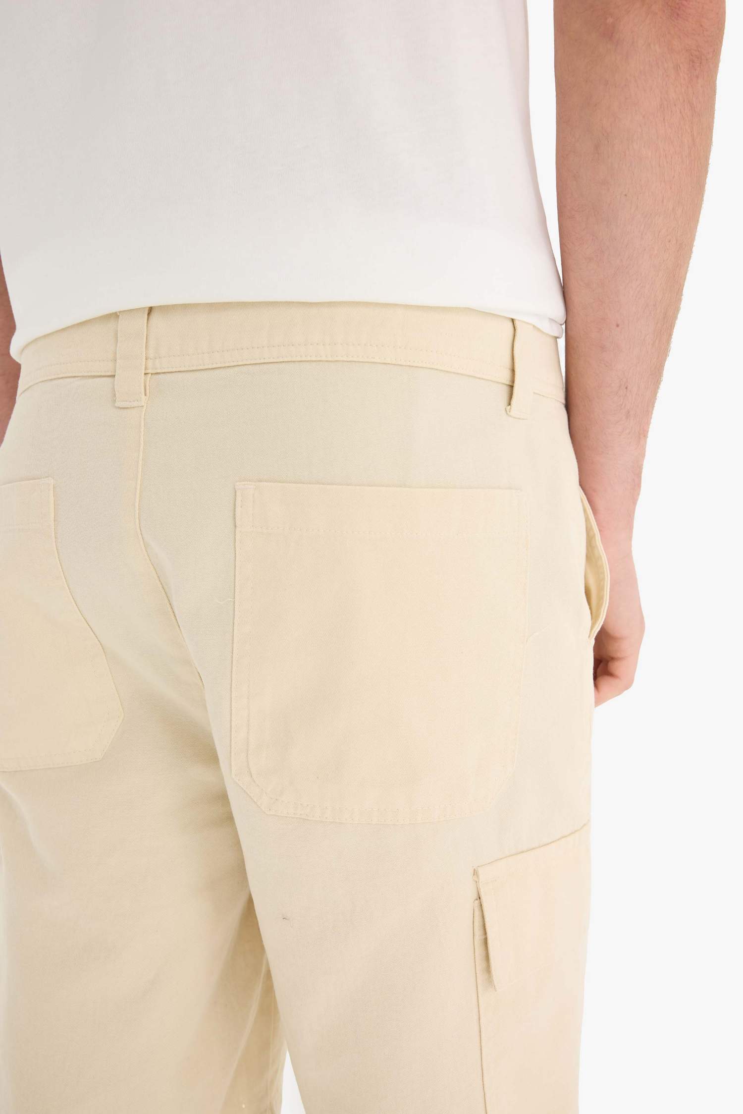 Cotton Regular Cargo Bermuda Shorts