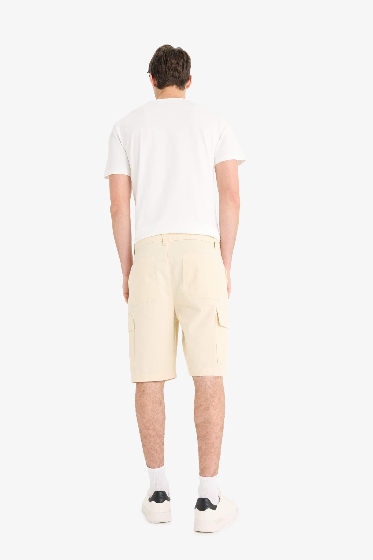 Cotton Regular Cargo Bermuda Shorts