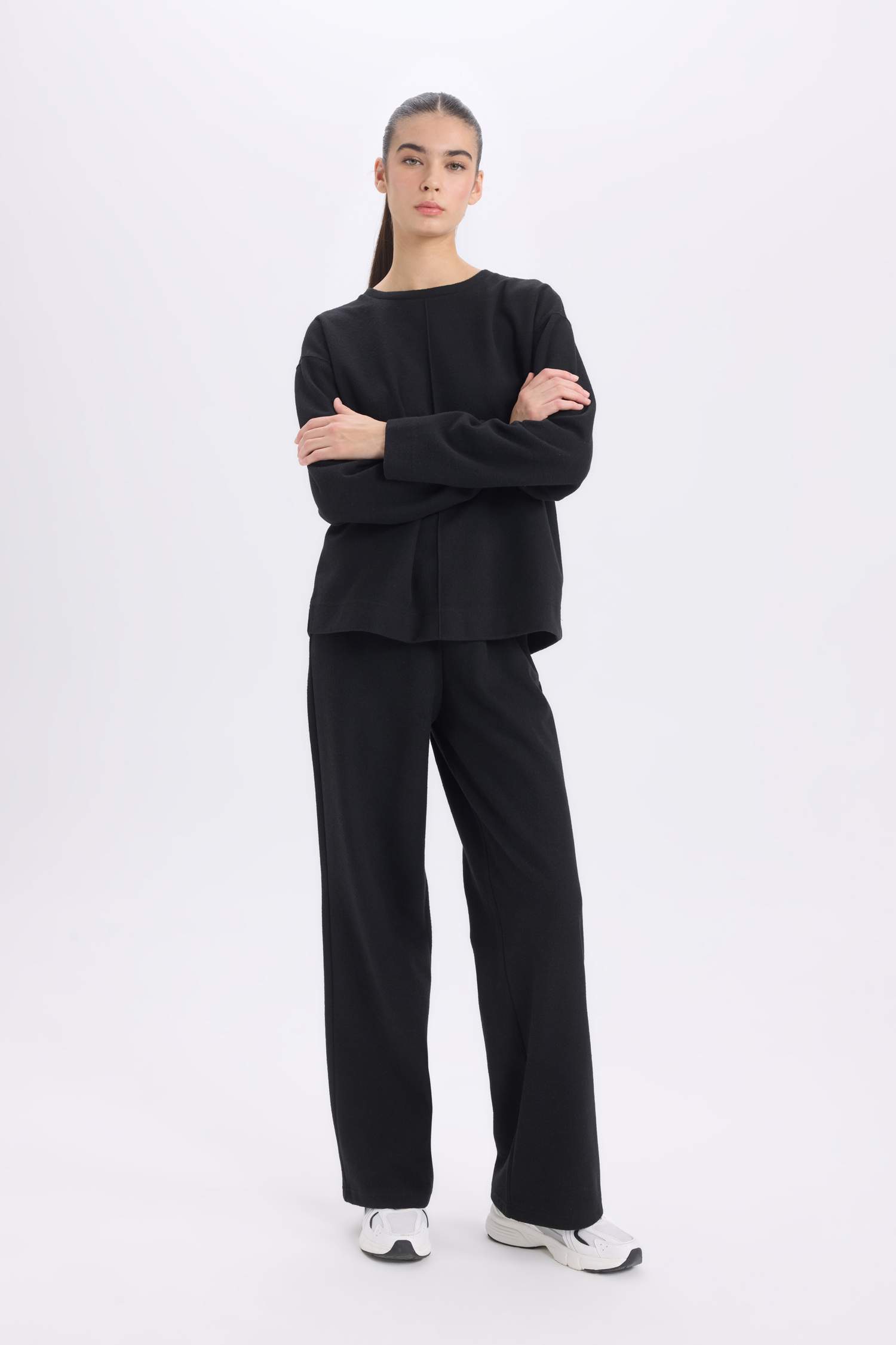 سيت سادة بيزك ردن طويل ورجل واسع - قطعتين