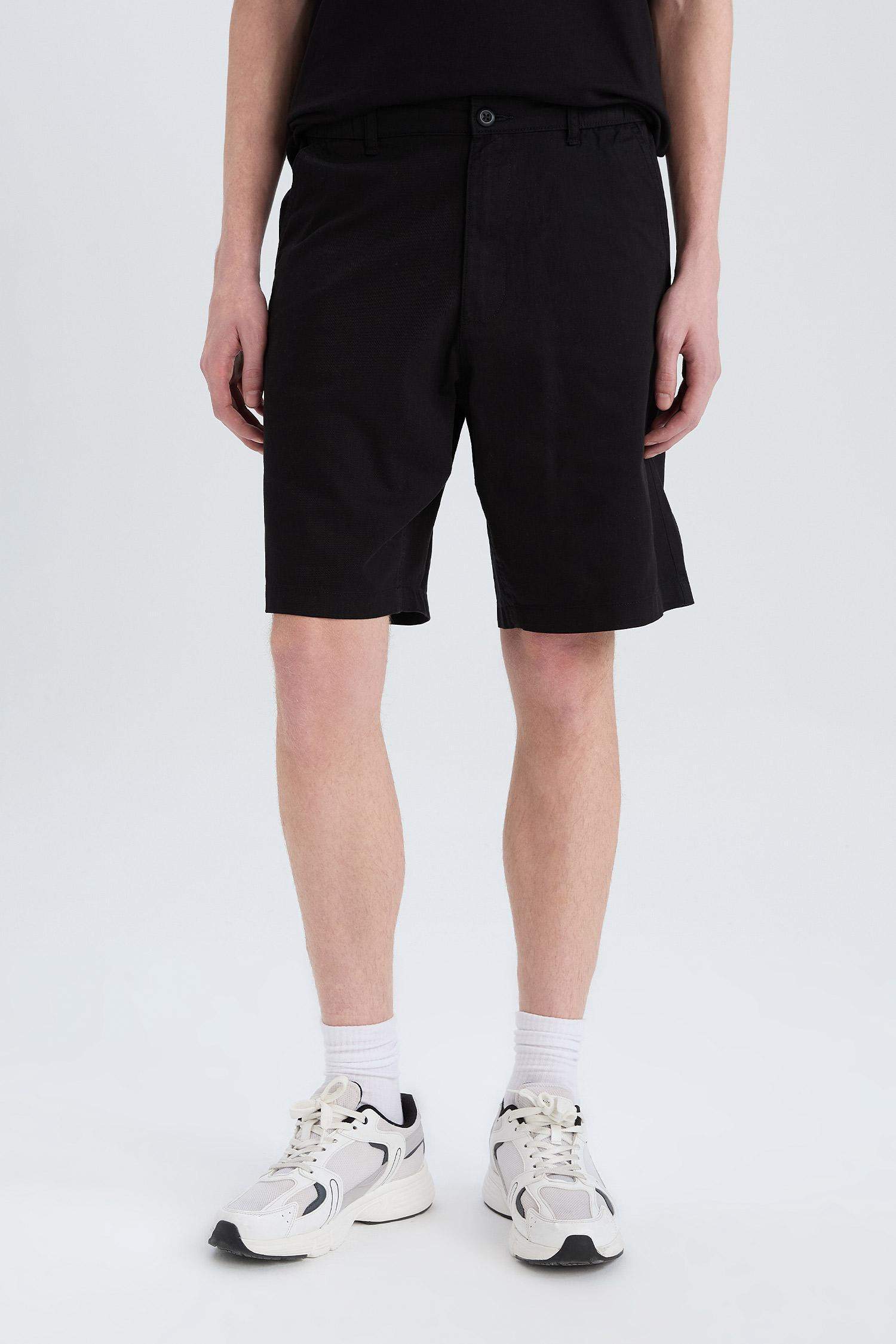 Short Bermuda en coton Coupe régulière