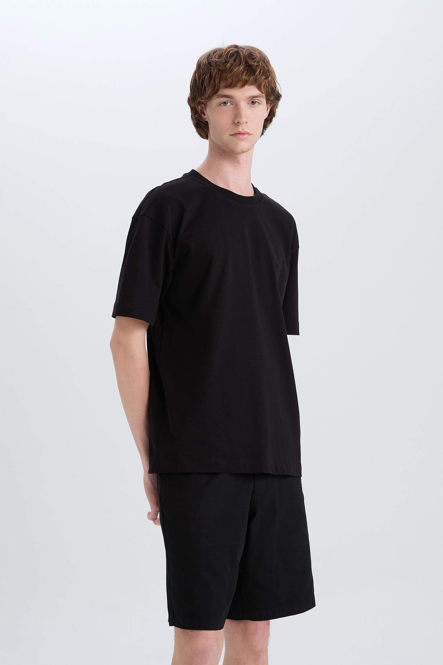 Short Bermuda en coton Coupe régulière