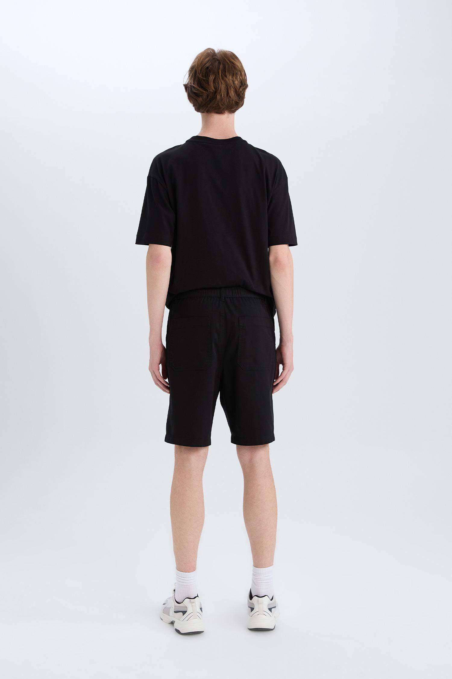 Short Bermuda en coton Coupe régulière