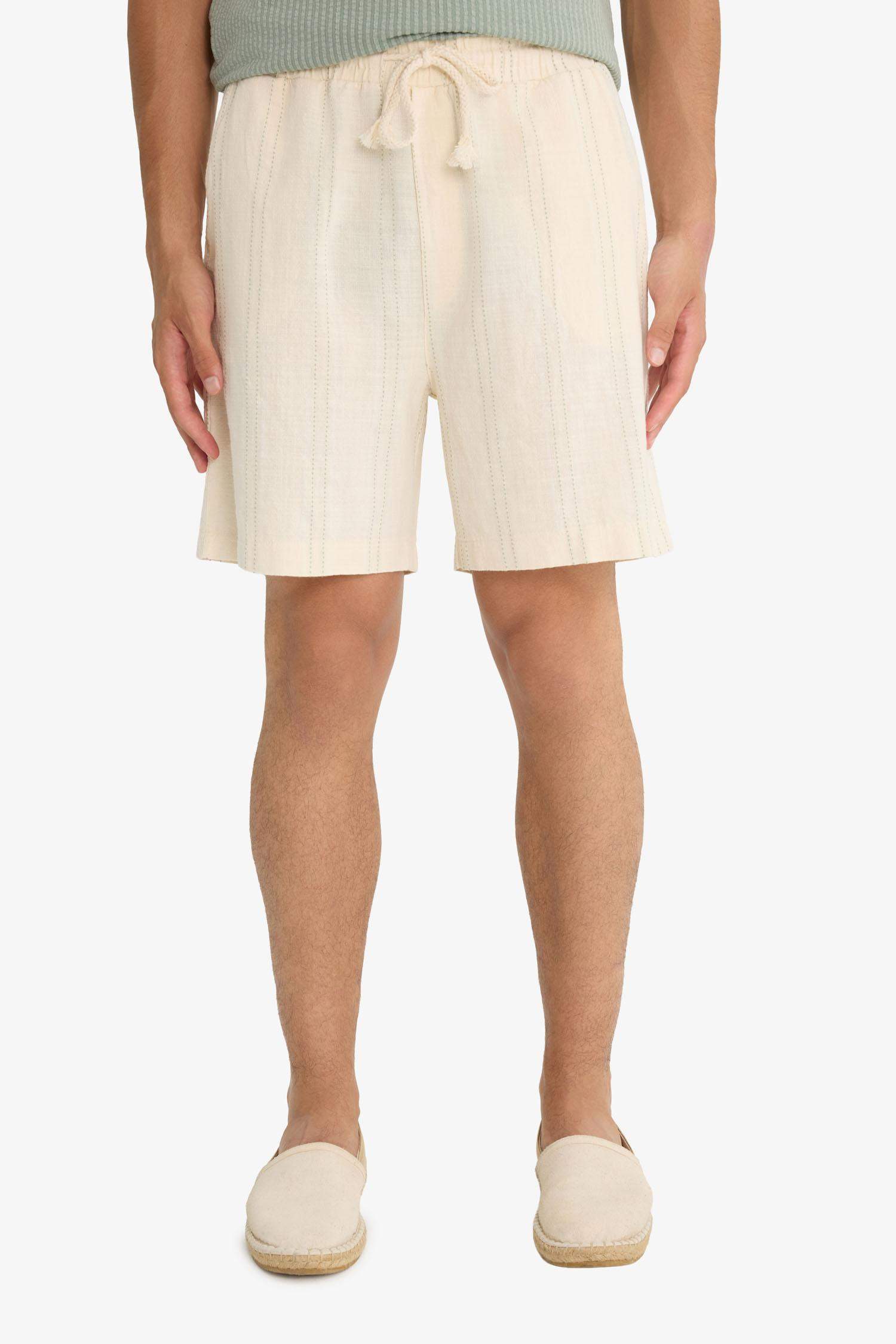 Relax Fit Cotton Bermuda Shorts