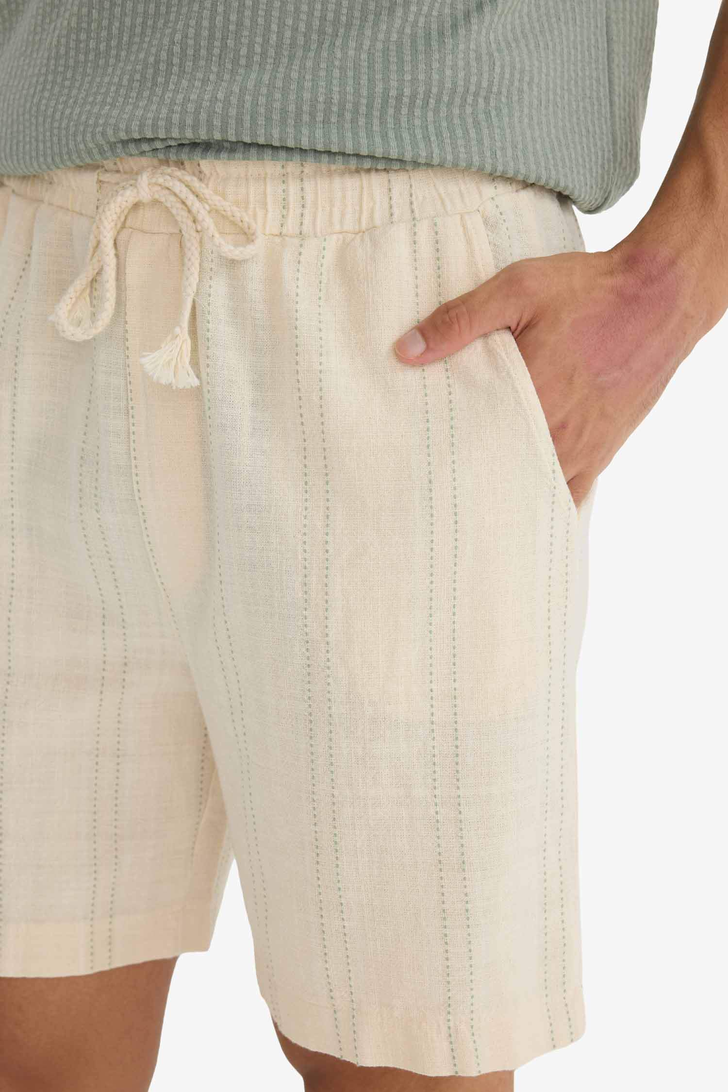 Relax Fit Cotton Bermuda Shorts