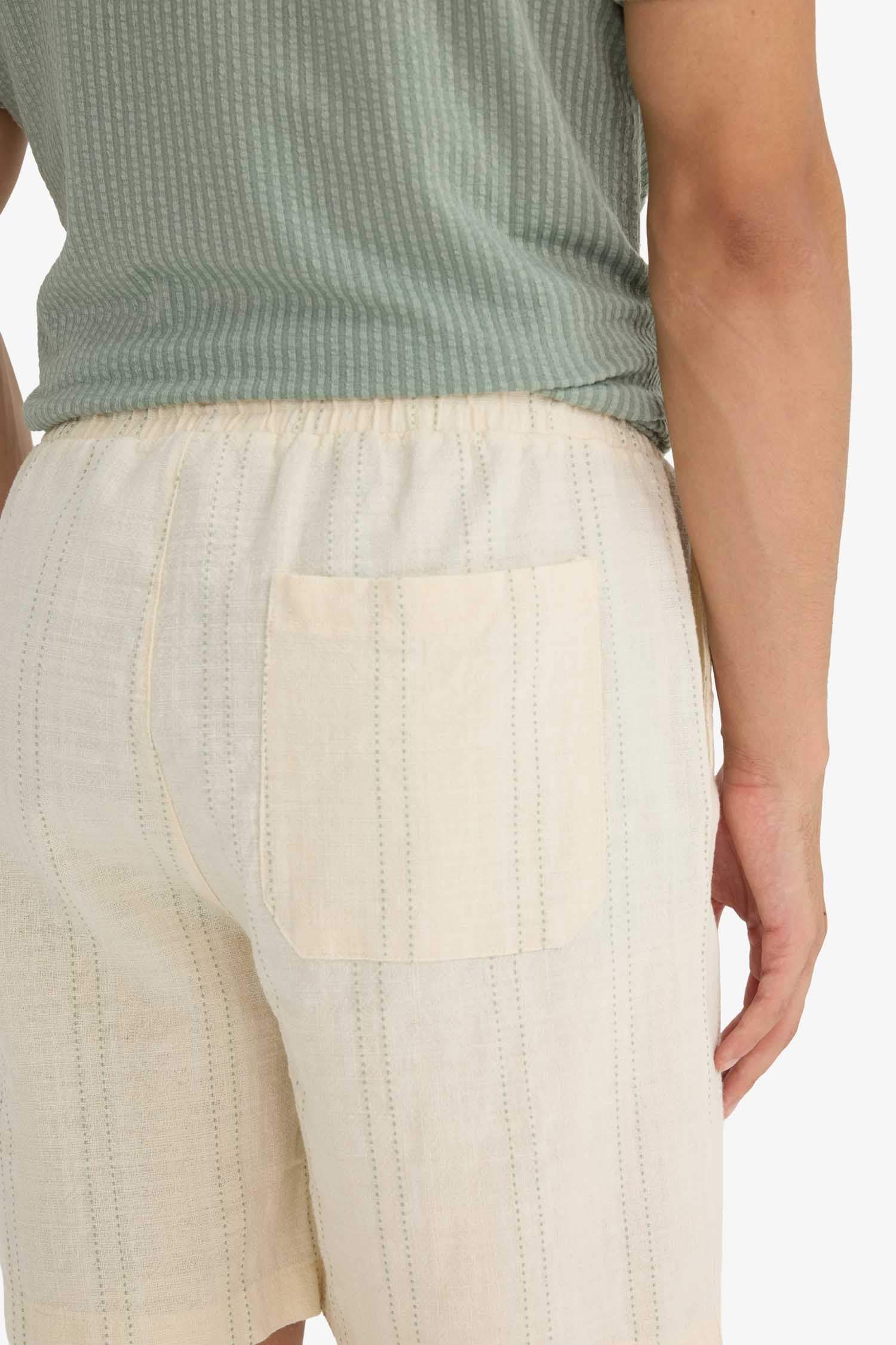 Relax Fit Cotton Bermuda Shorts