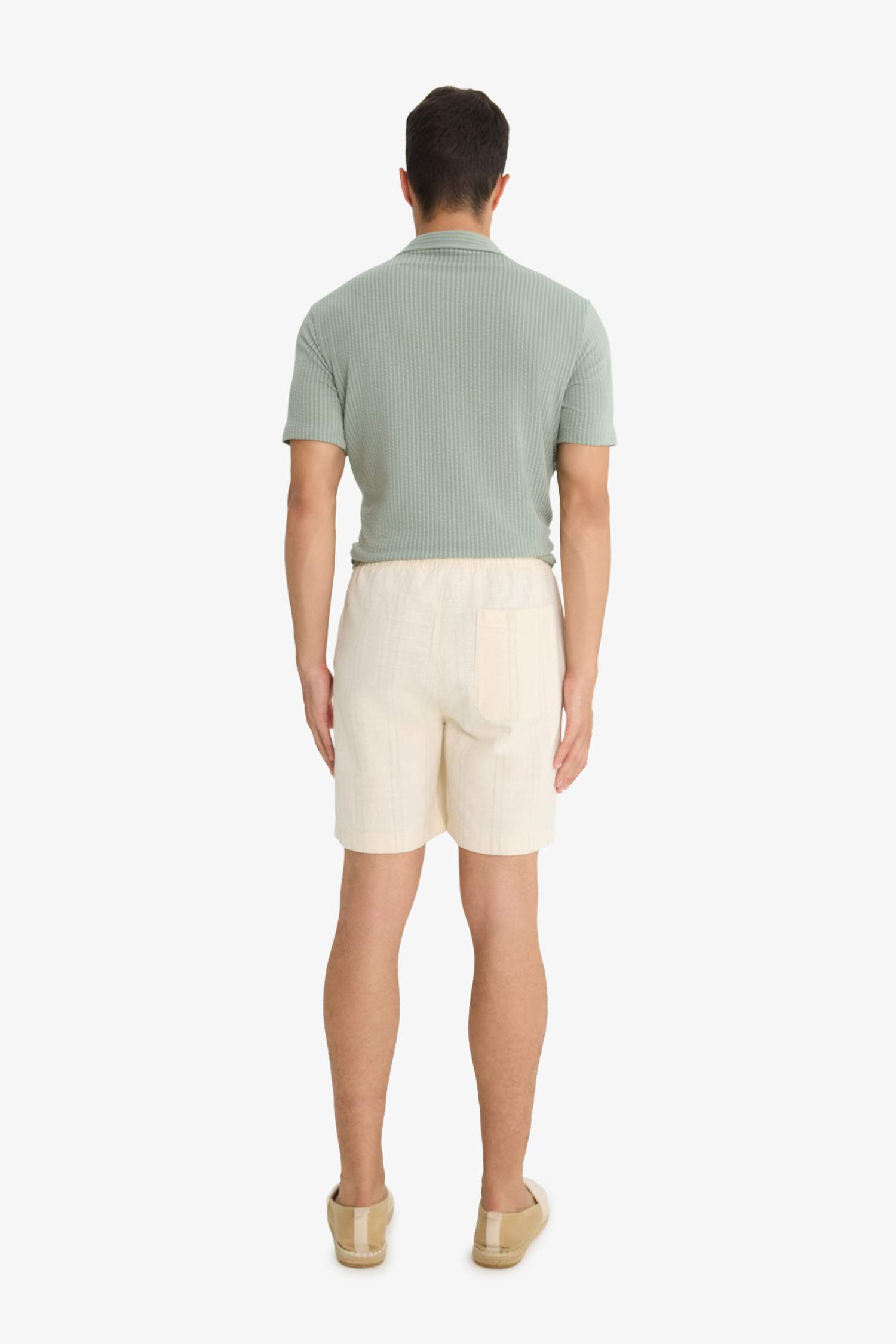 Relax Fit Cotton Bermuda Shorts