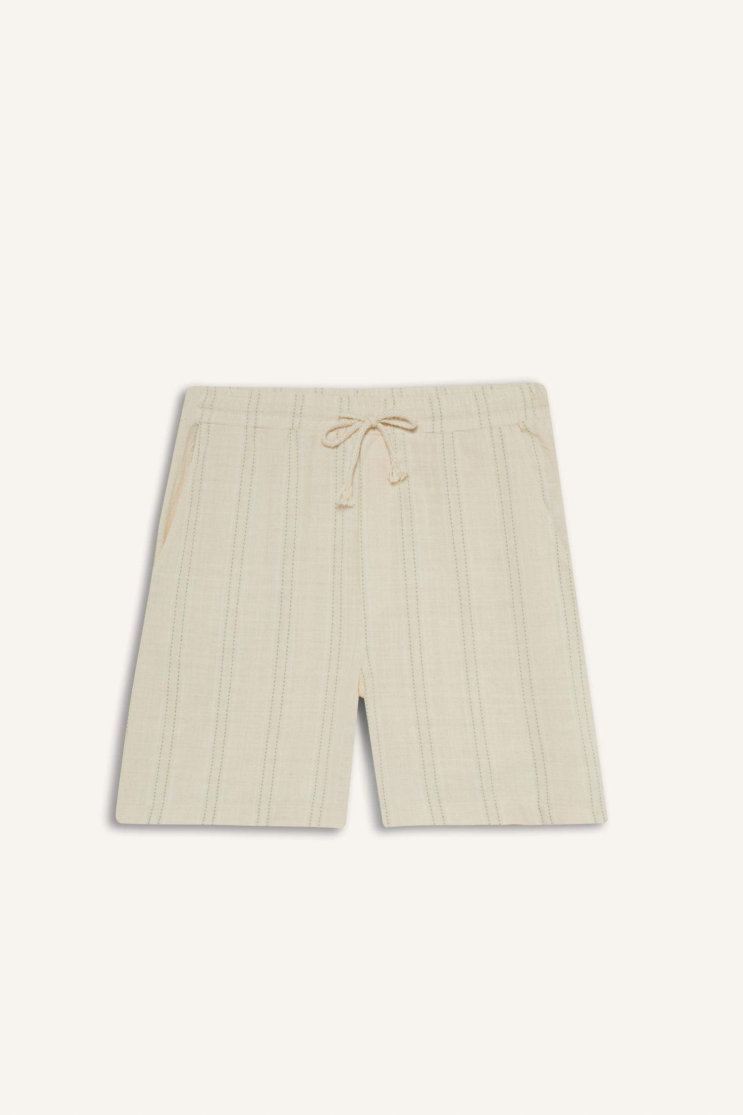 Relax Fit Cotton Bermuda Shorts