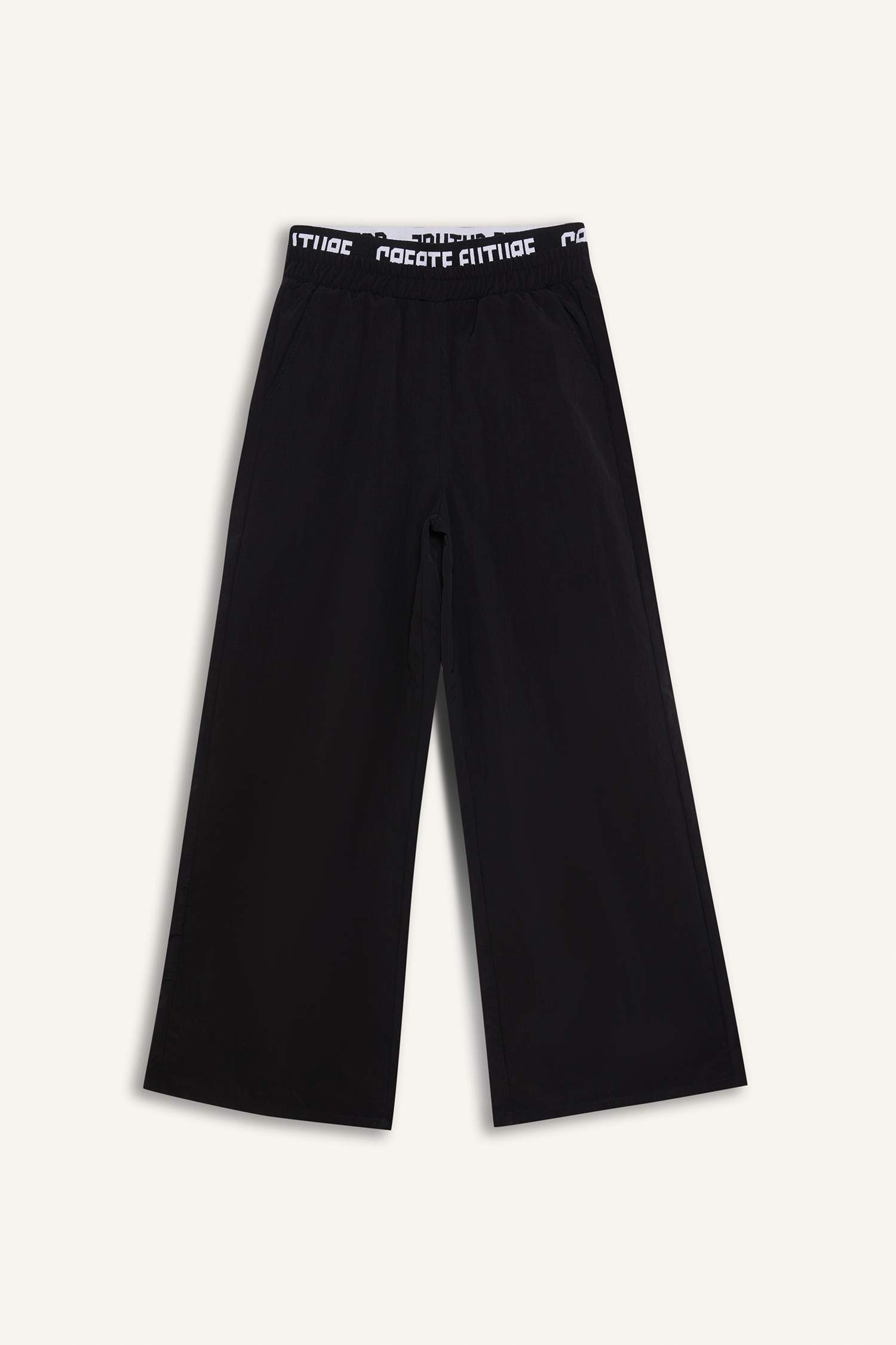 Girl Wide Leg Cotton Trousers