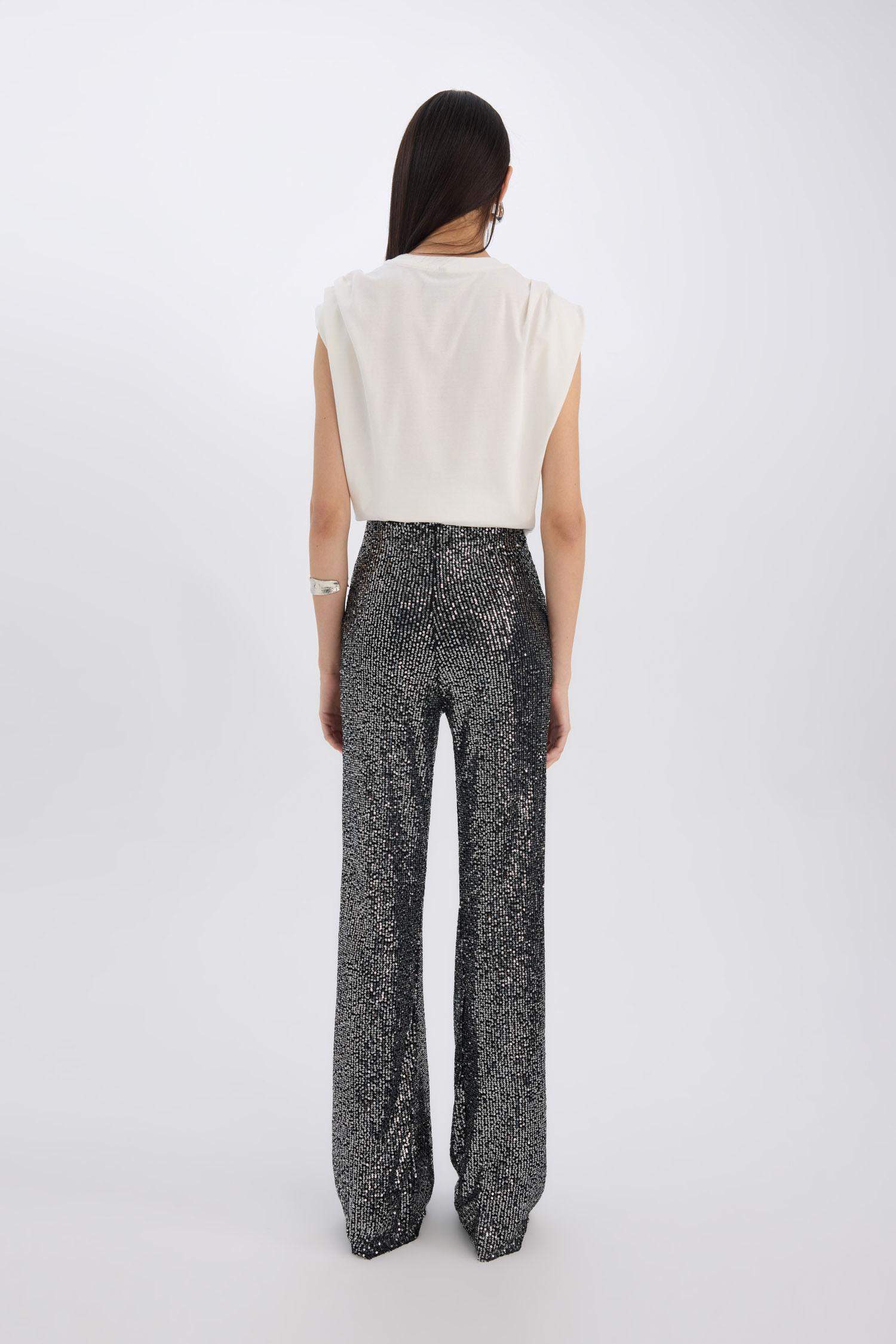 سروال ميش برجل واسع