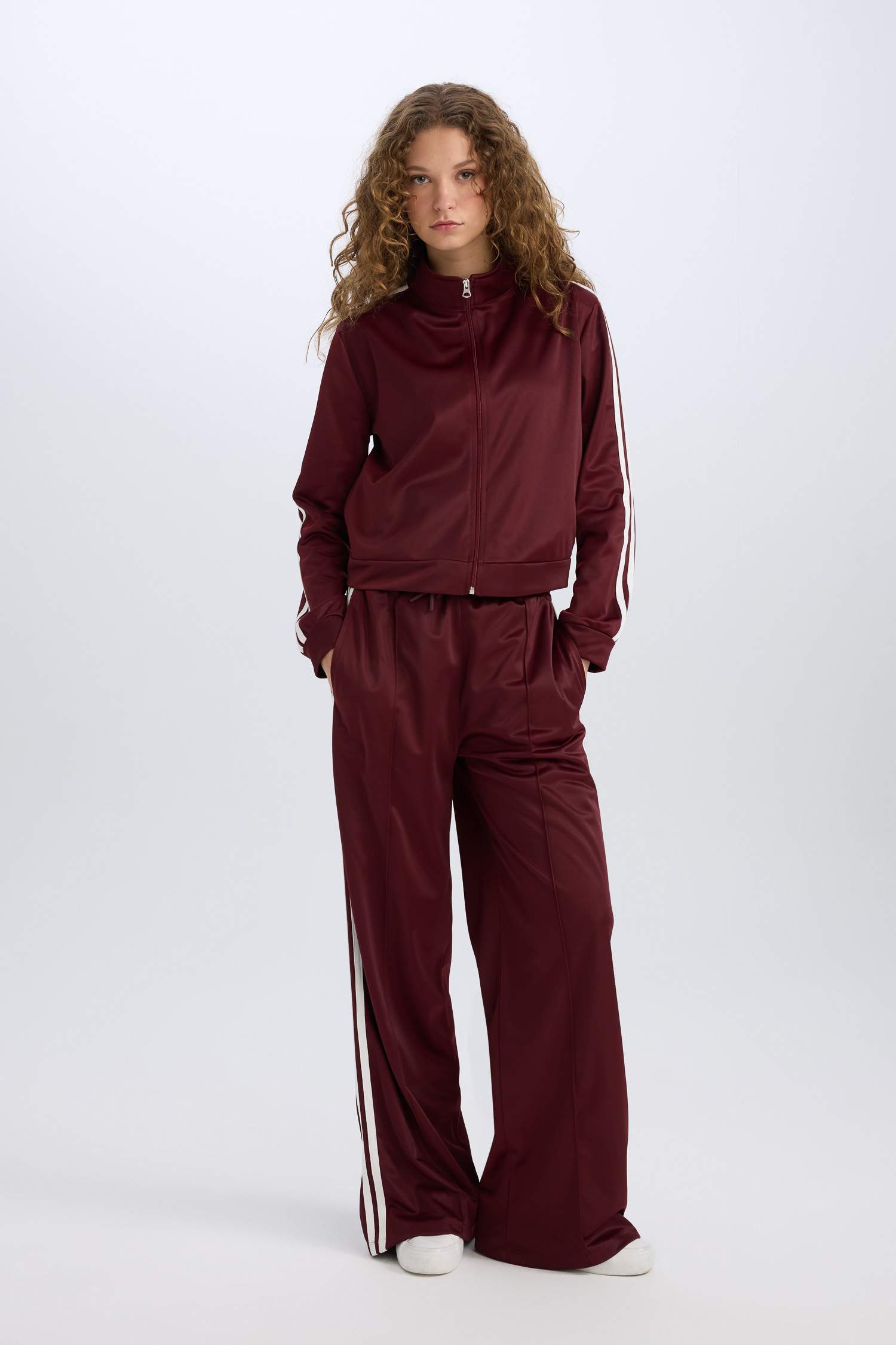 Oversize Geniş Kalıp Cepli Fermuarlı Spor Hırka