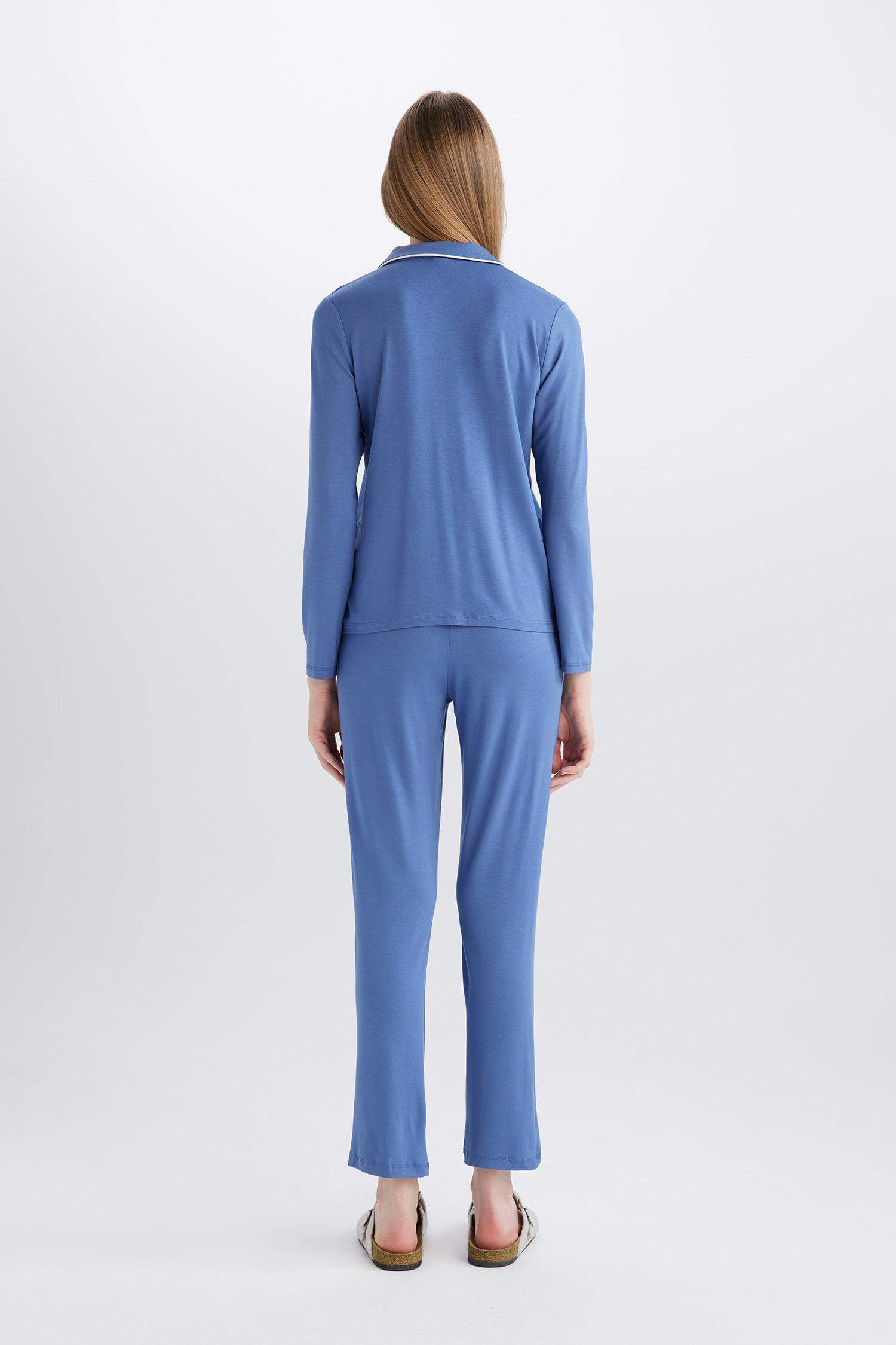 Pijama Takımı Regular Fit Uzun Kollu Üst Uzun Alt