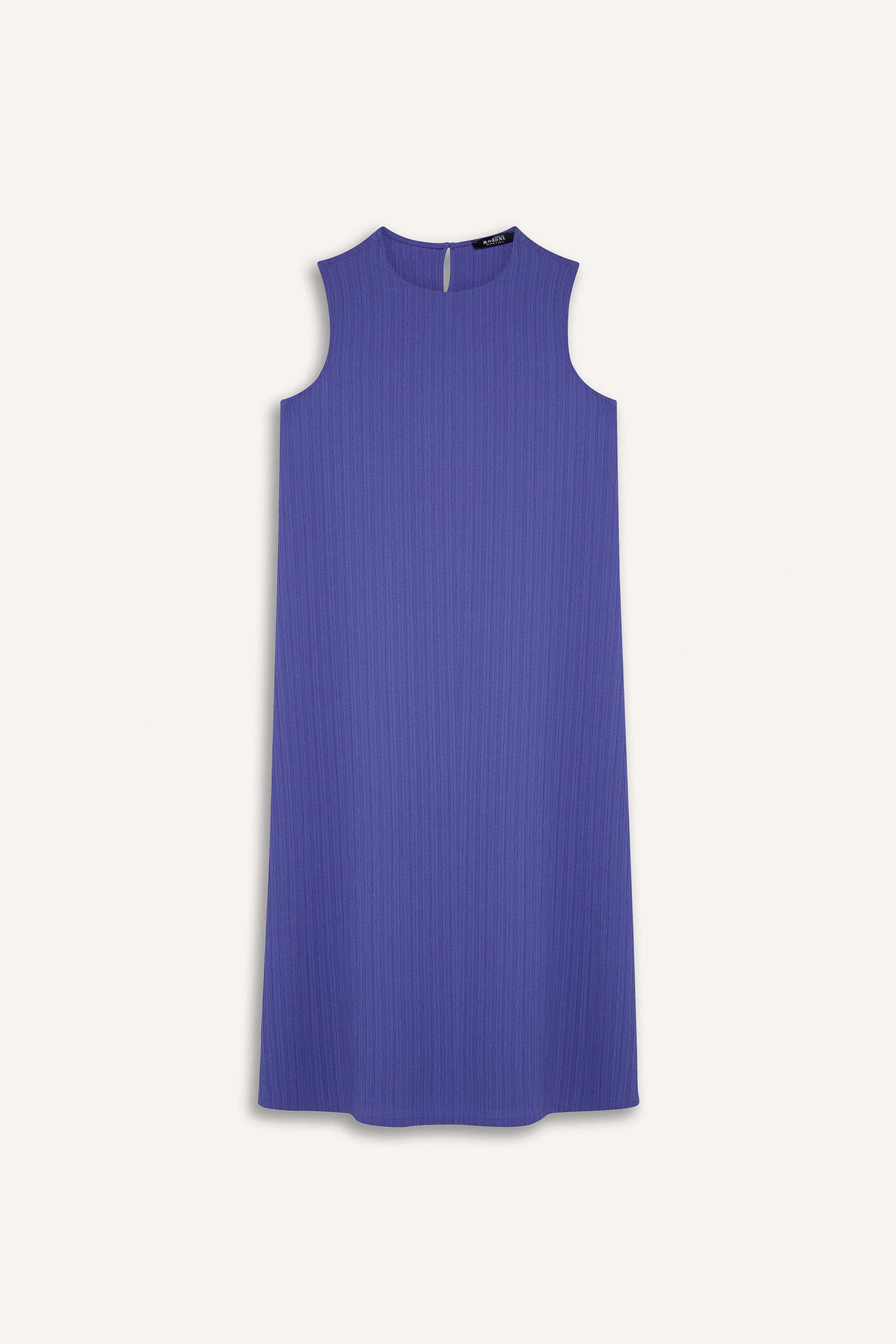 Relax Fit Şal Yaka Krinkıl Kumaş Uzun Kimono