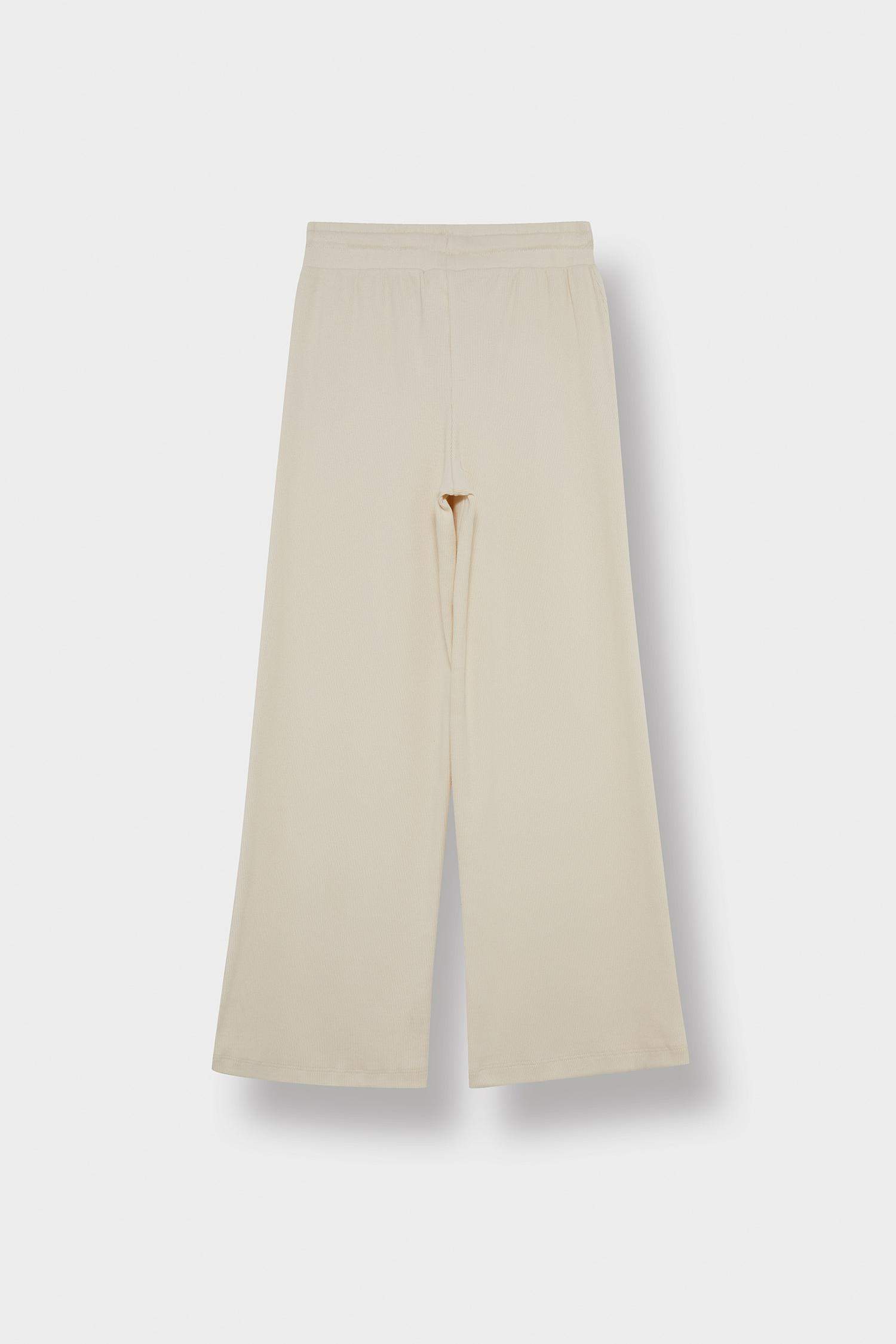 Kız Çocuk Beli Lastikli Wide Leg Geniş Paça Eşofman Altı 