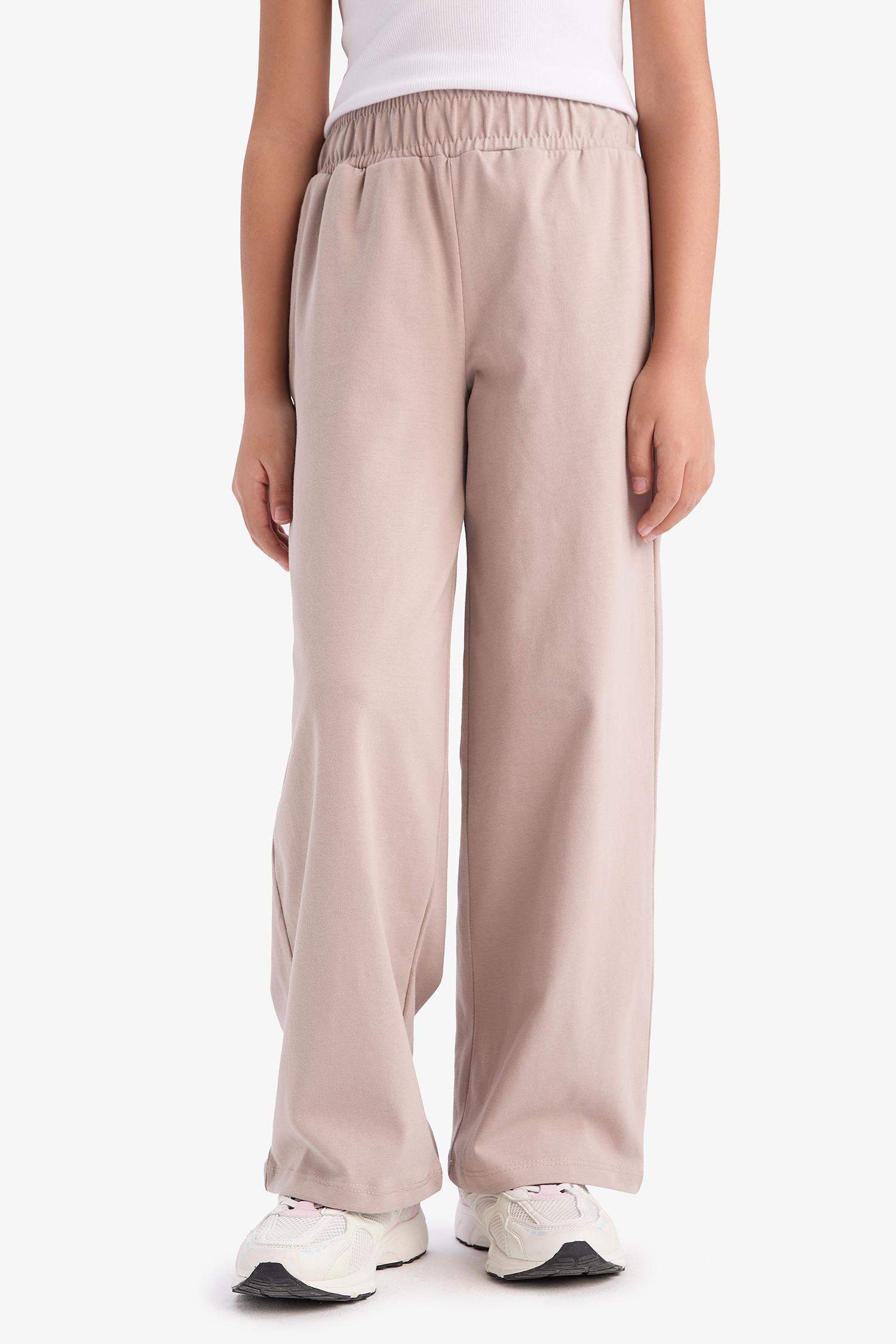 Pantalon large à taille élastique pour fille