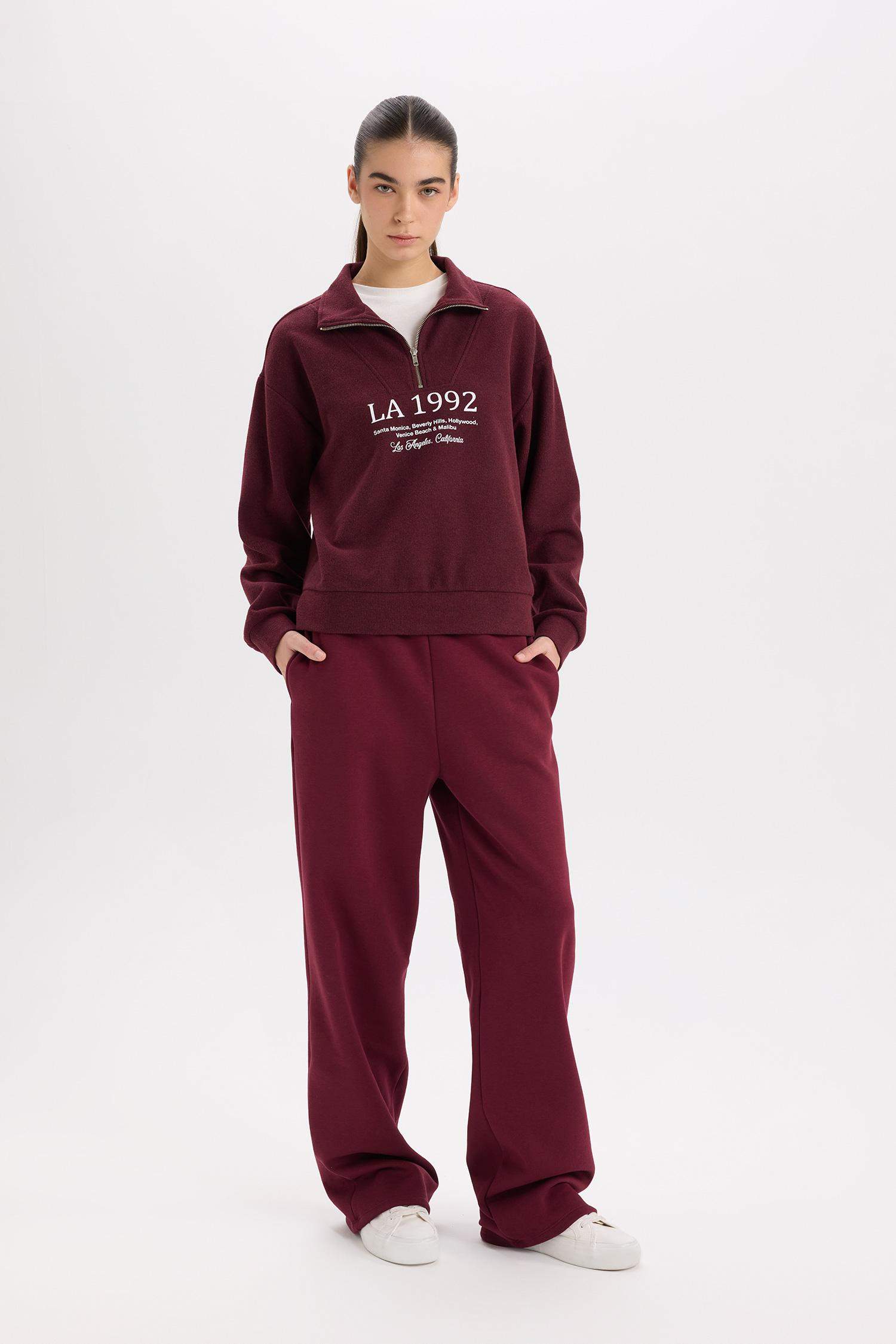 Regular Fit Printed Long Sleeve Sweatshirt