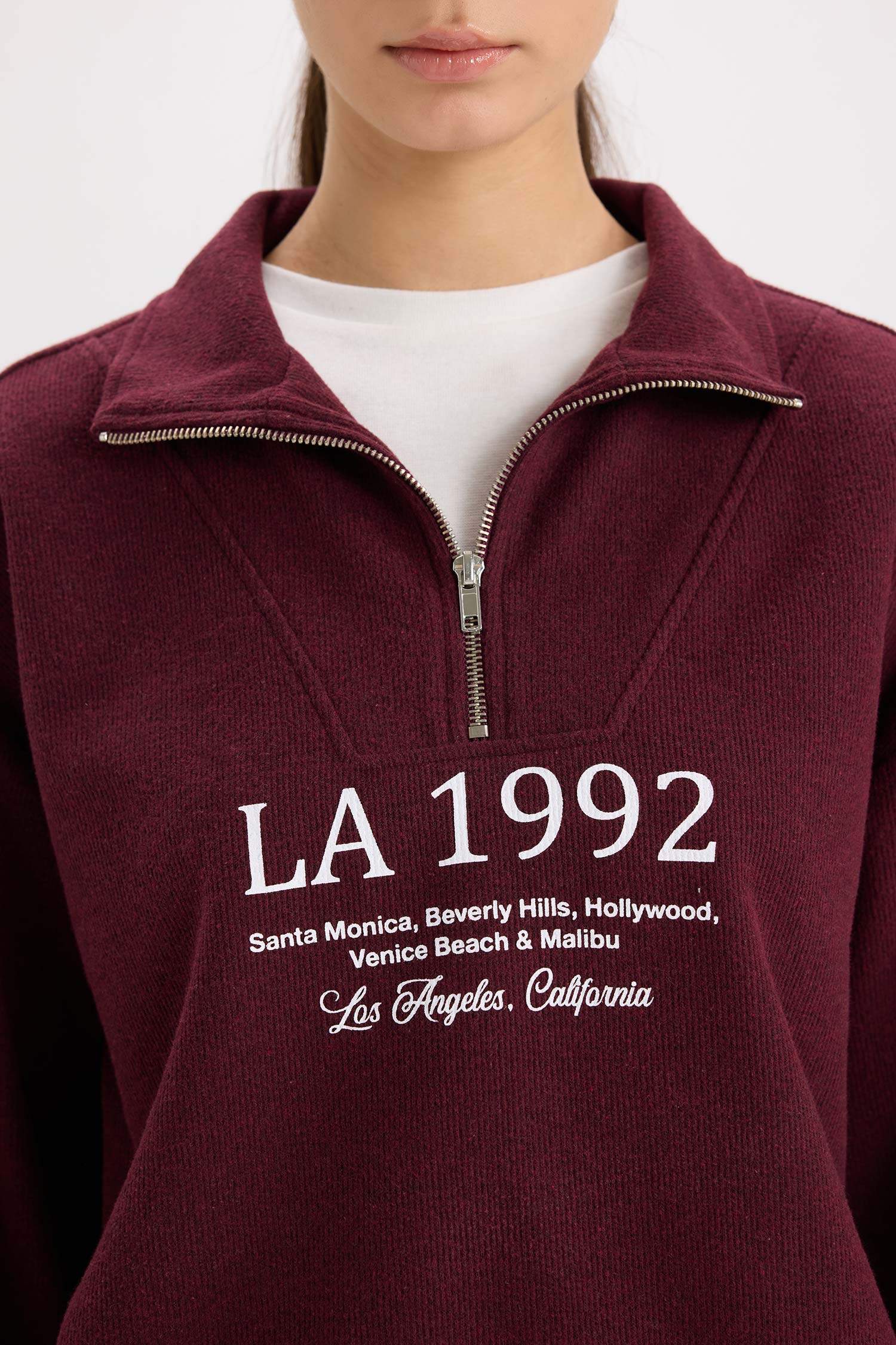 Regular Fit Printed Long Sleeve Sweatshirt