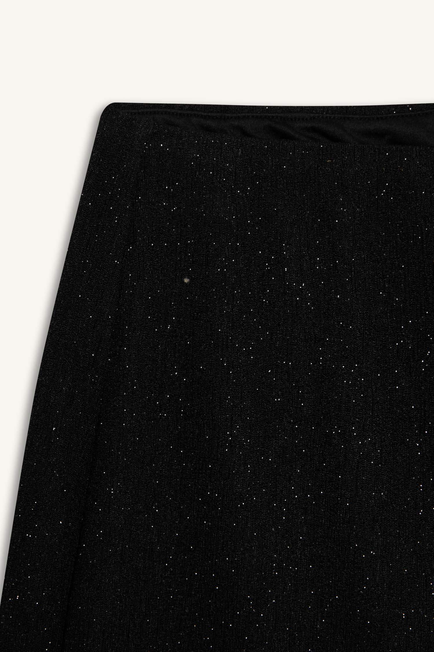 Yılbaşı Temalı Flare Fit Düz Paça Bürümcük Pantolon