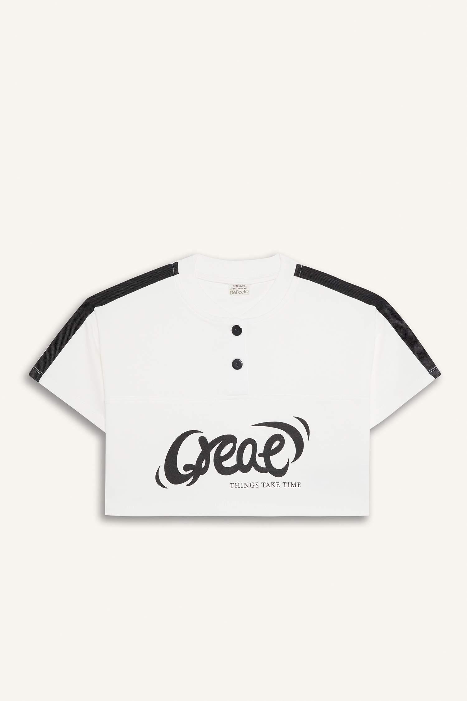 Girl Slogan Printed Sweatshirt Fabric T-Shirt