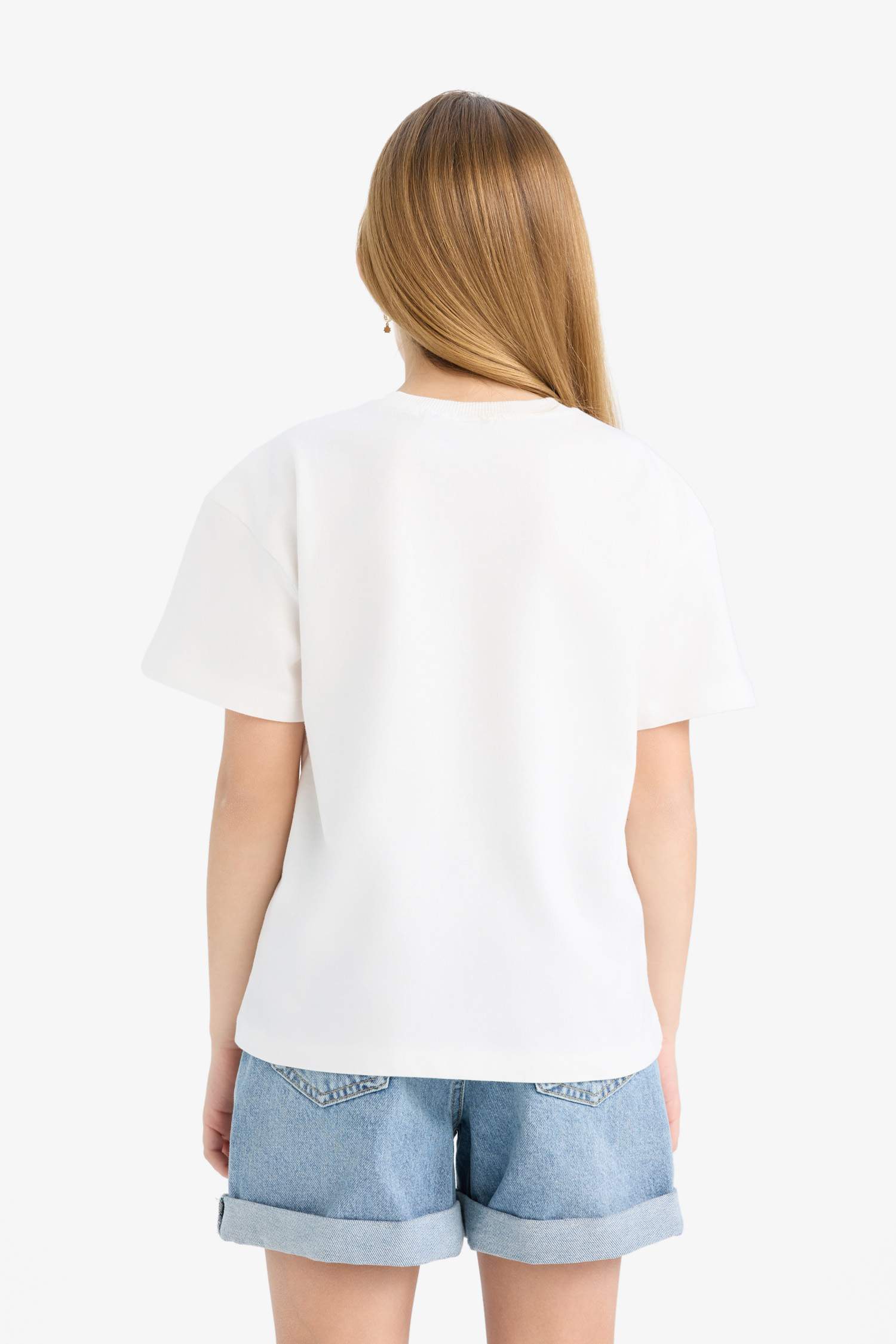 Kız Çocuk Hello Kitty Relax Fit Kısa Kollu Tişört