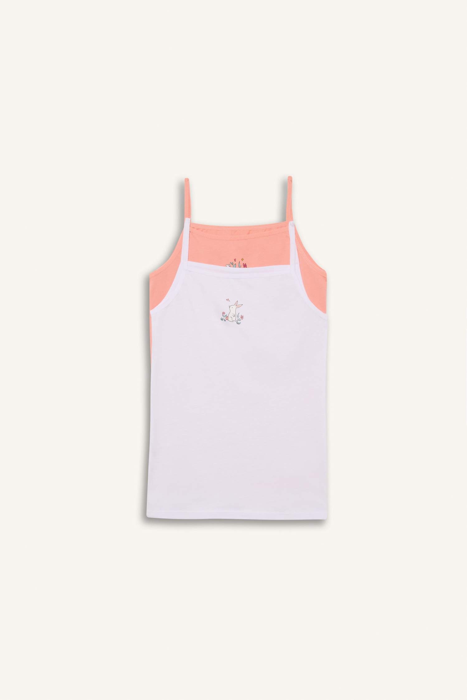 Майки с рисунком животныx для девочек, 2 пары