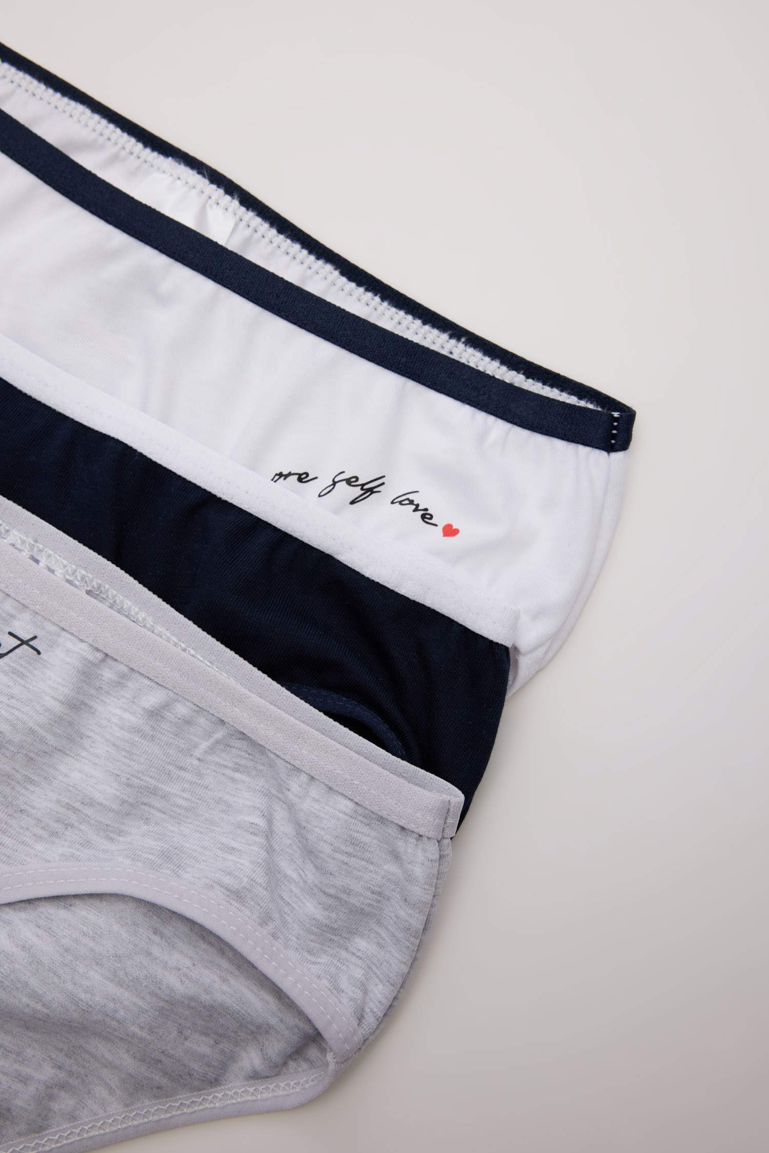 Kız Çocuk Baskılı 3'lü Slip Külot