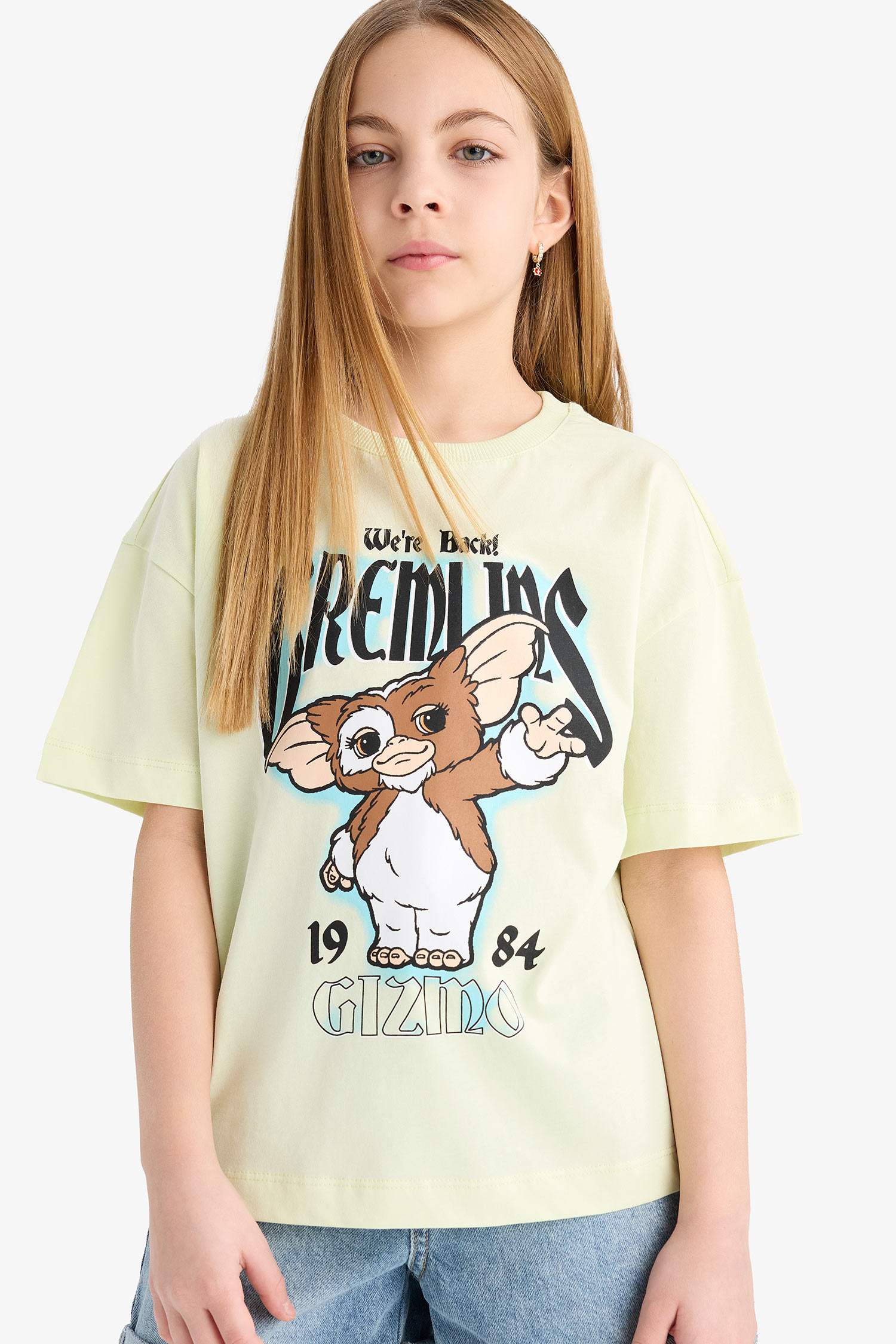 Girl Gremlins Oversize Fit Crew Neck T-Shirt