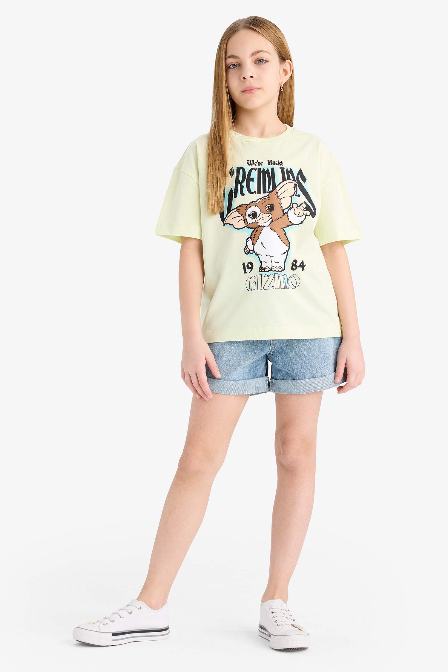 Girl Gremlins Oversize Fit Crew Neck T-Shirt
