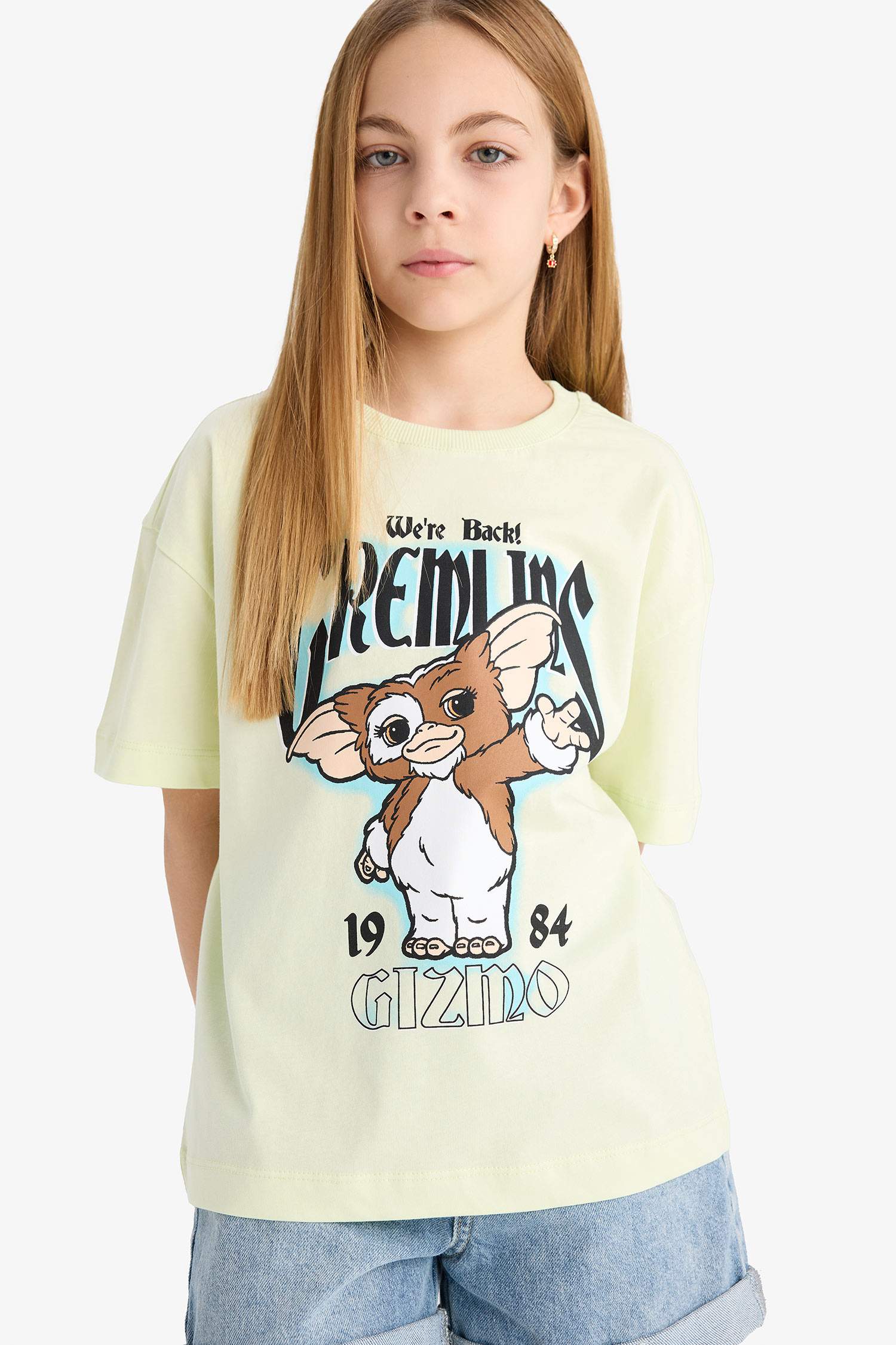 Girl Gremlins Oversize Fit Crew Neck T-Shirt