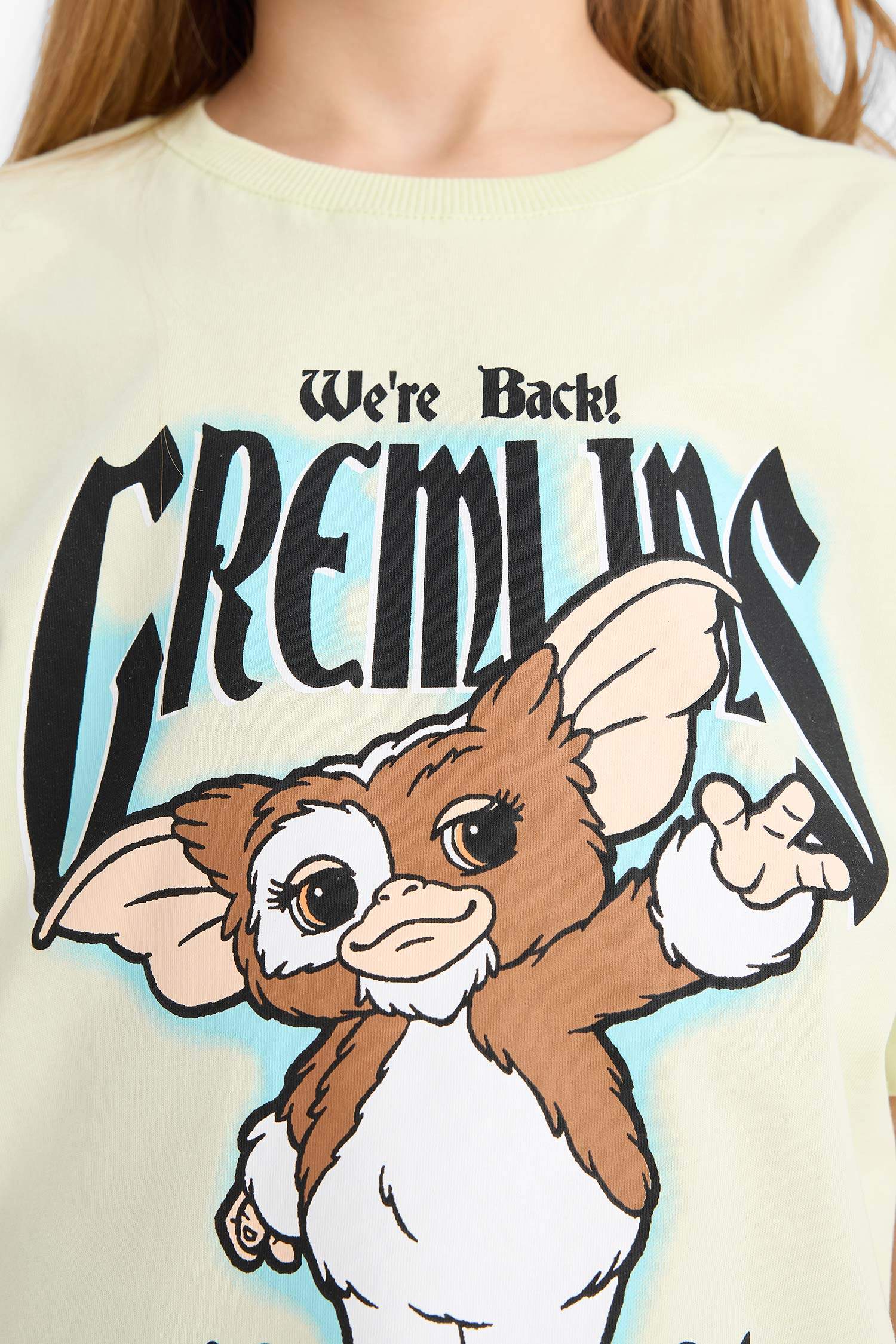 Girl Gremlins Oversize Fit Crew Neck T-Shirt