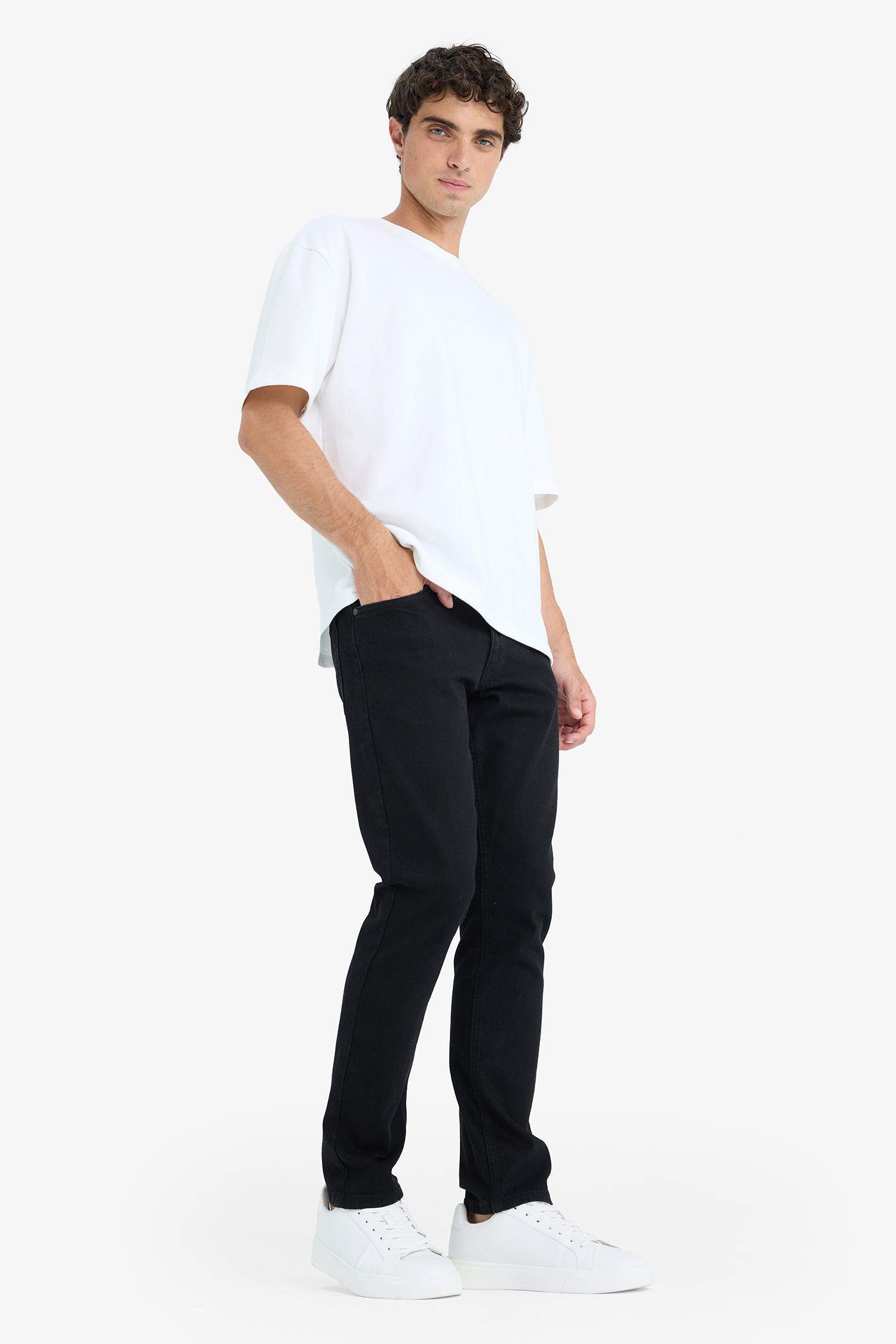 Pedro Slim Fit Super Skinny Hem Denim Trousers