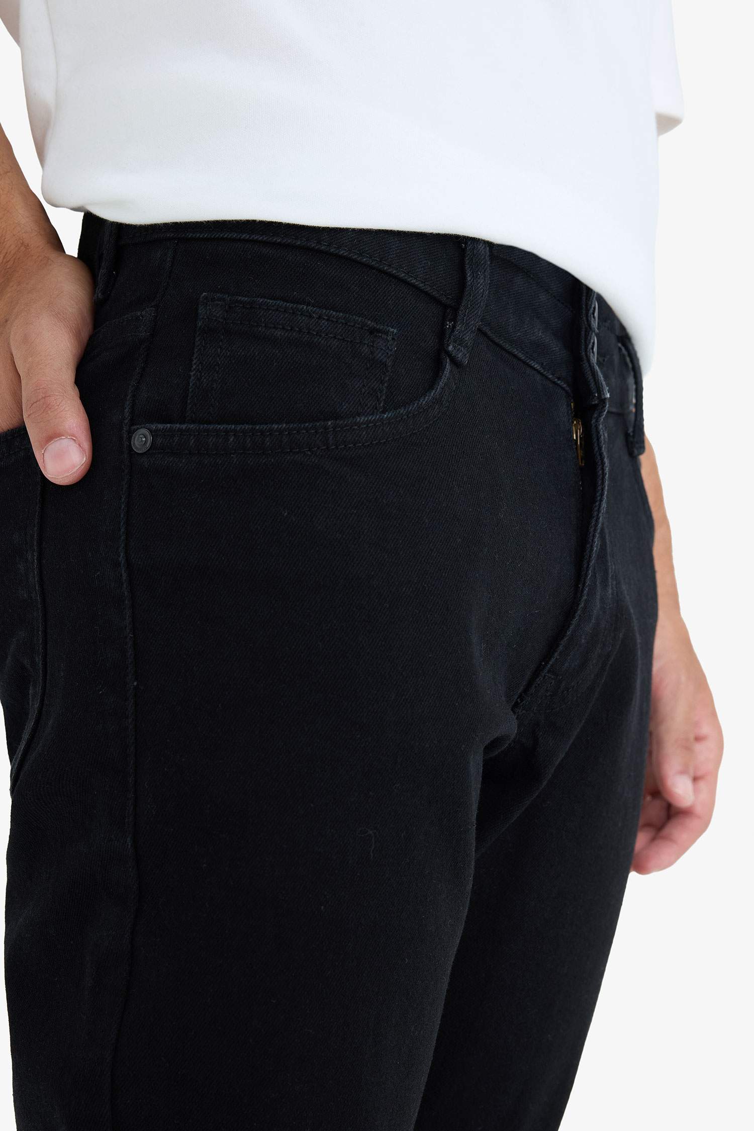 Pedro Slim Fit Super Skinny Hem Denim Trousers