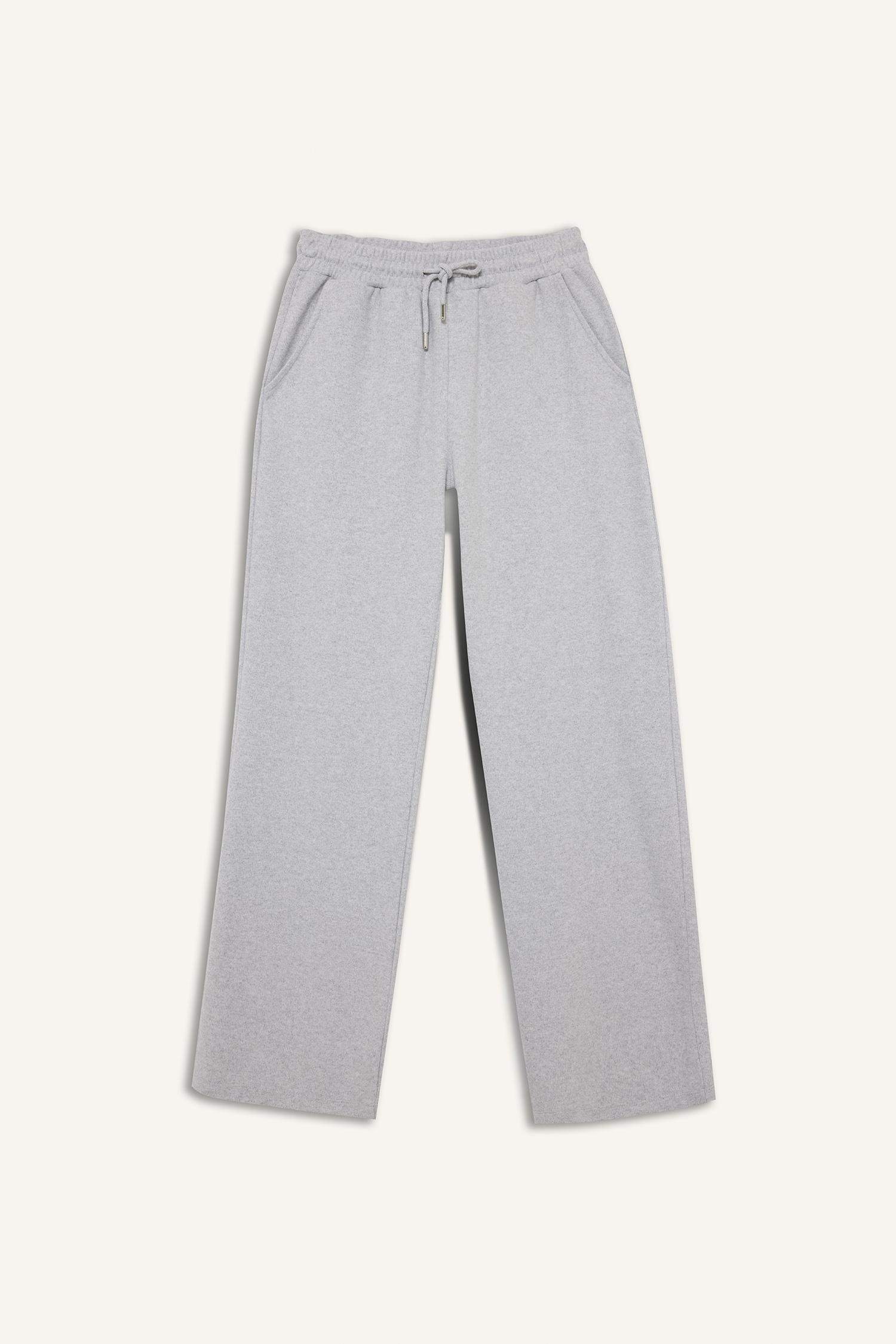 بنطلون سويت بانتس وايد ليج برجل واسع برباط