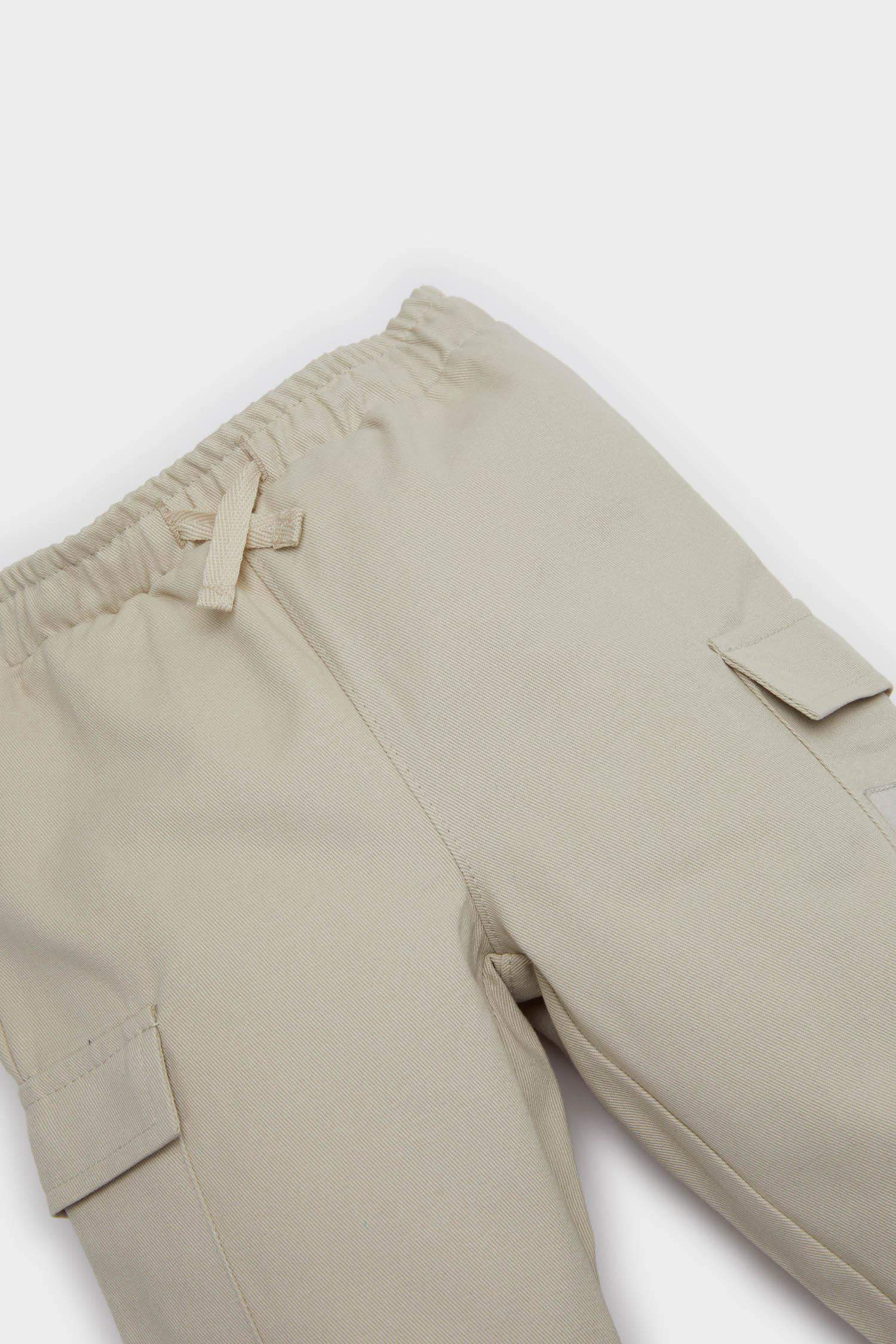 Regular Fit Gabardine Pocket Trousers