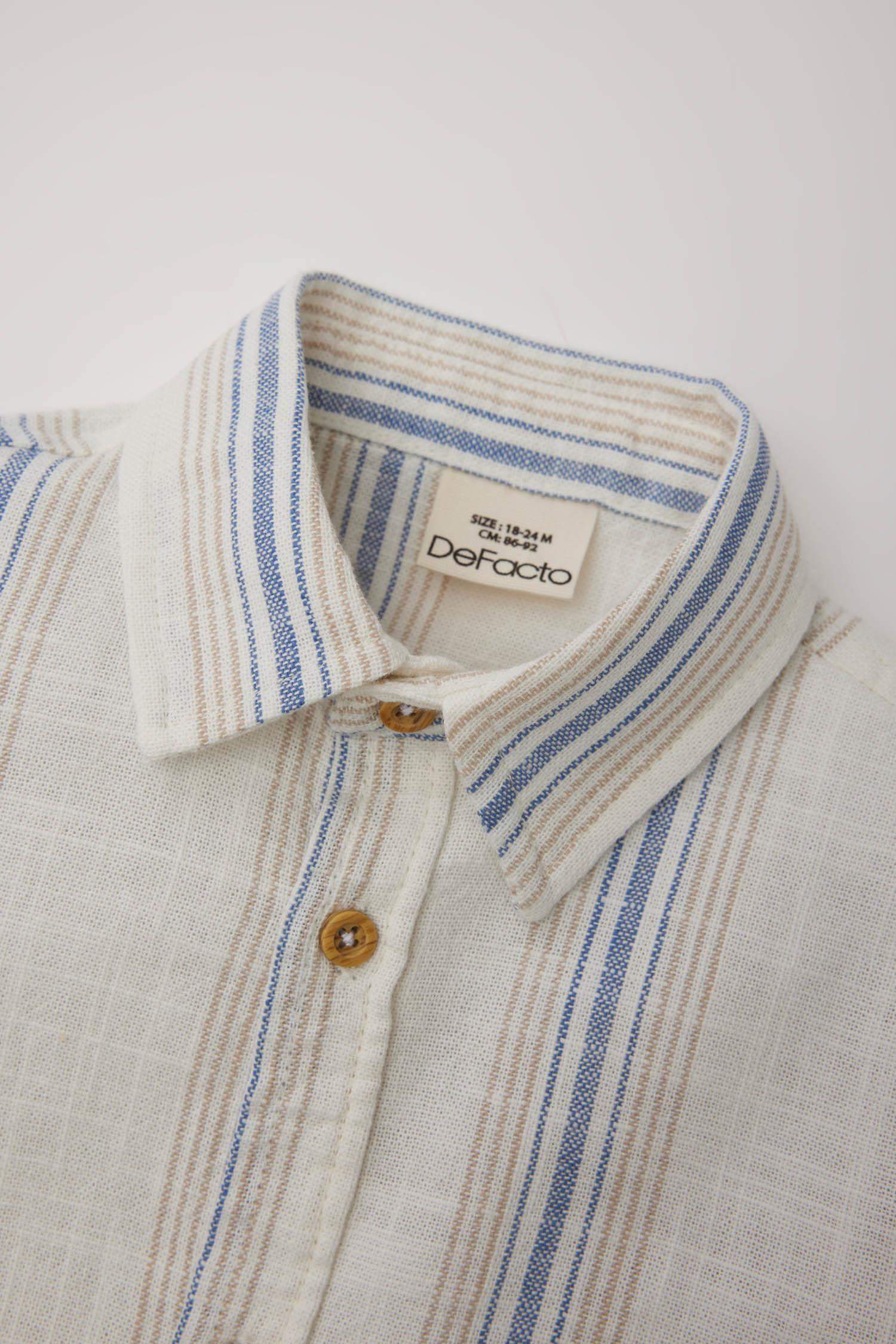 Baby Boy Striped Long Sleeve Shirt