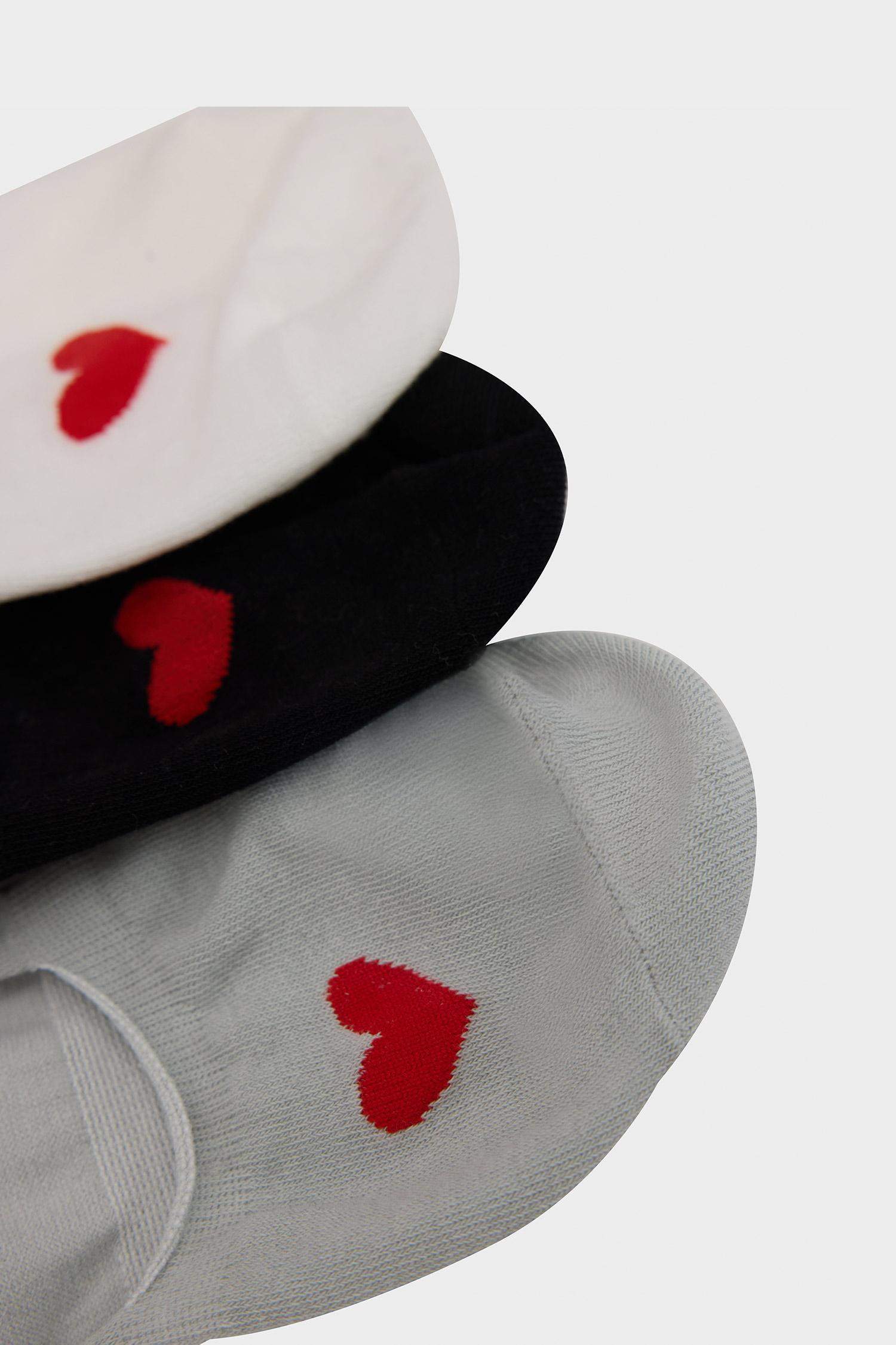 Lot de 3 paires de Chaussettes ballerines en coton pour femme