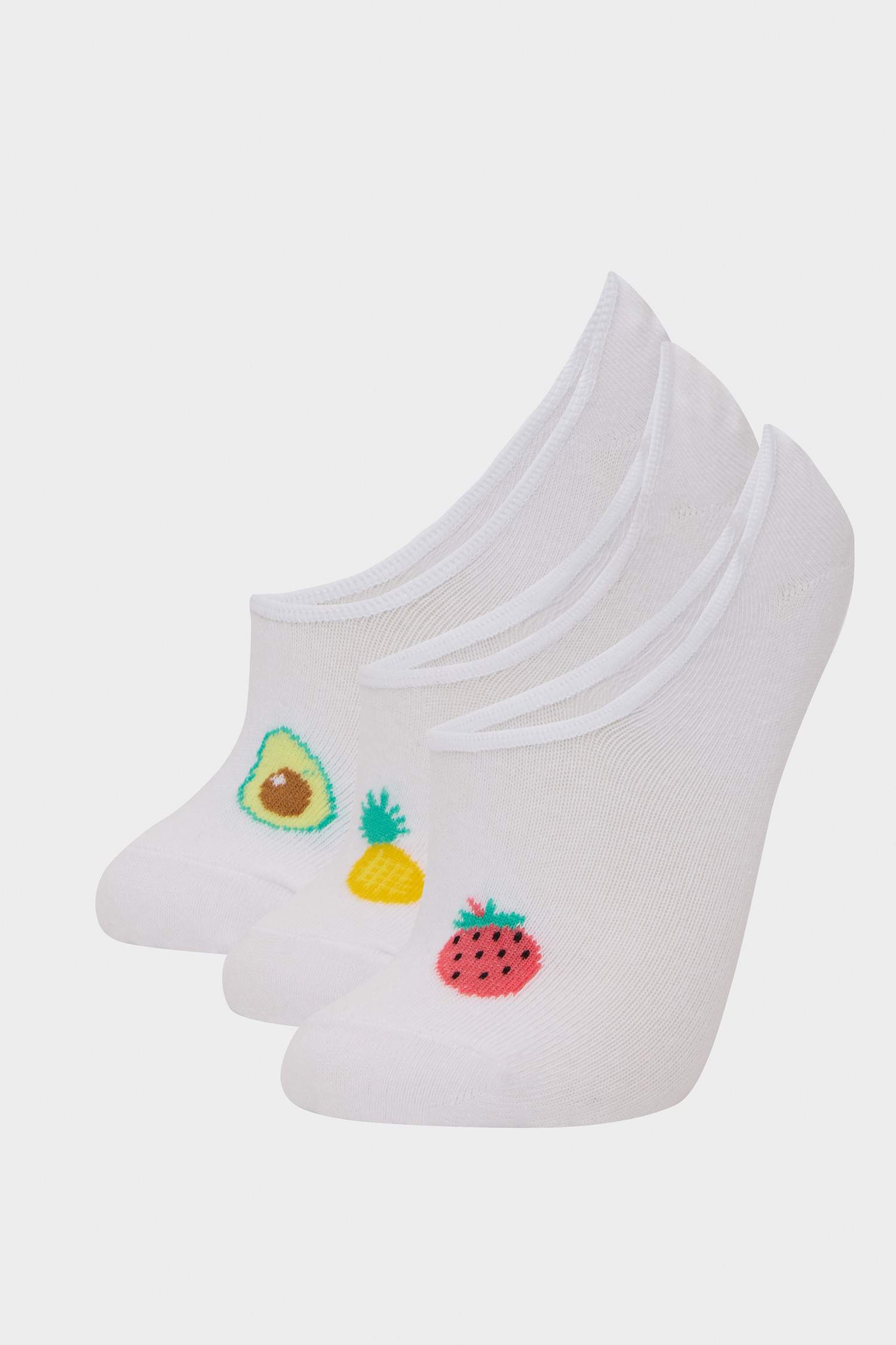 Woman Fruit 3 piece Babet Socks