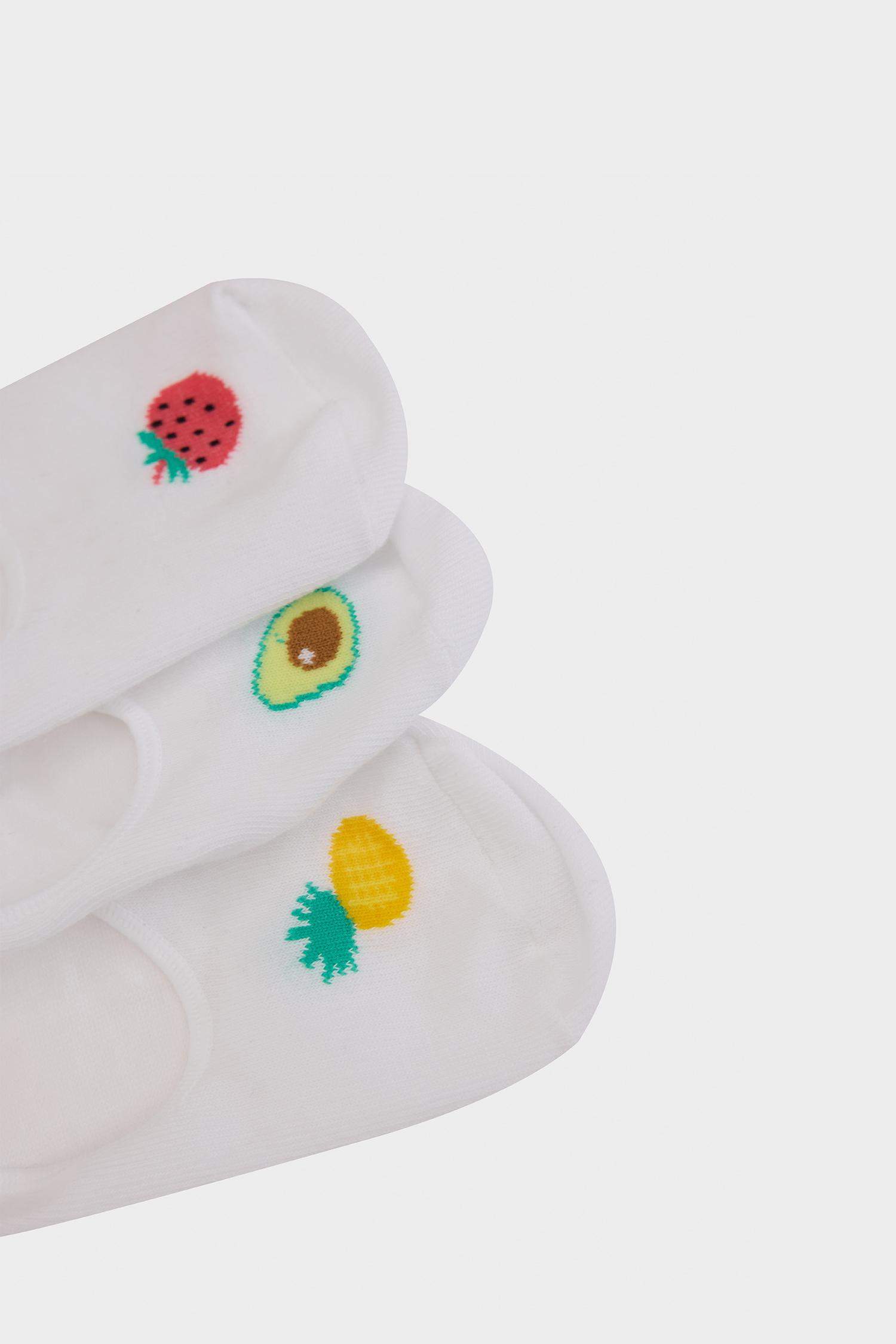 Woman Fruit 3 piece Babet Socks