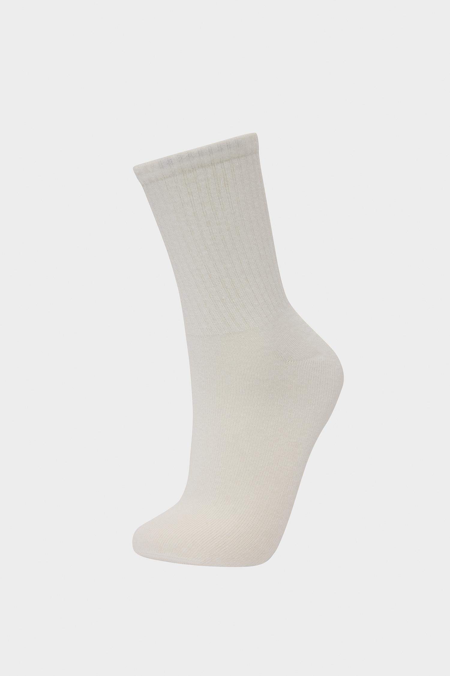 جوارب طويلة قطن نسائي - 5 قطع