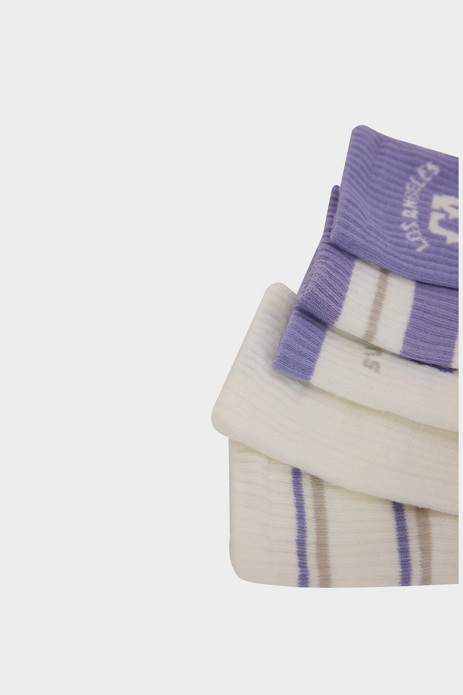 جوارب طويلة قطن نسائي - 5 قطع