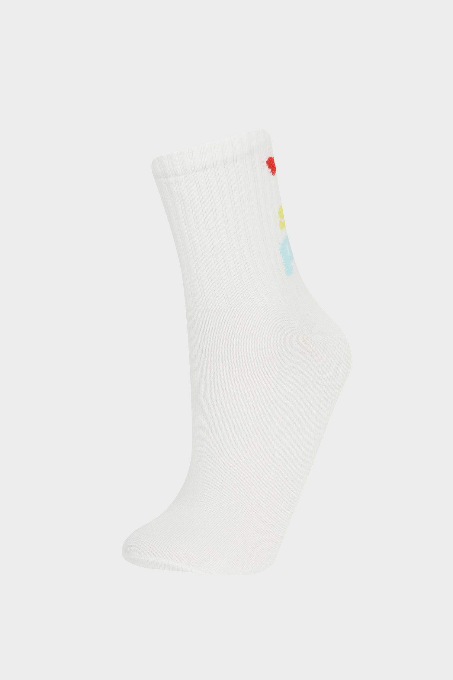 Женские удобные длинные хлопковые носки с эластичной резинкой, набор из 3