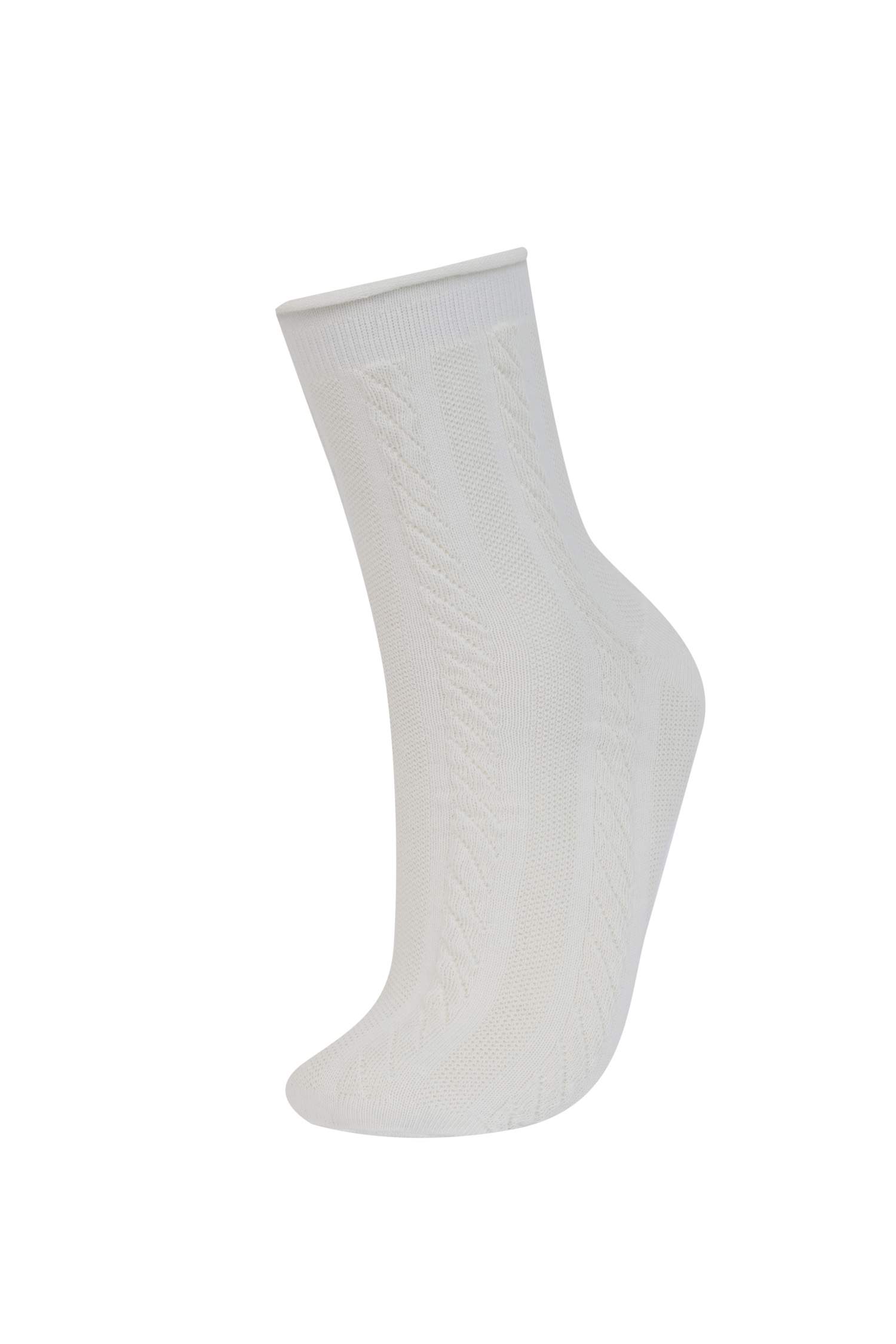 جوارب طويلة نسائية من قطن - 3 قطع