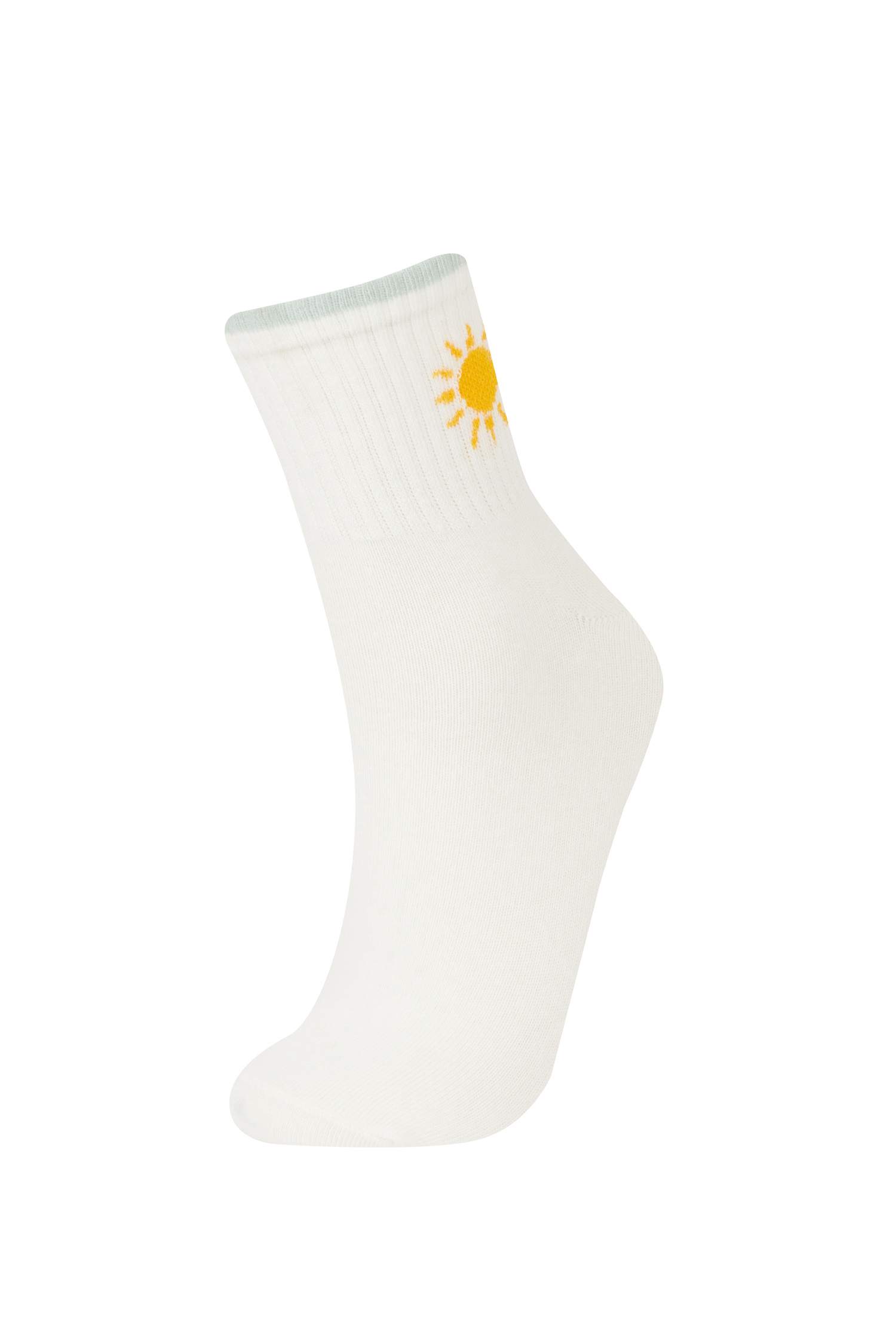 جوارب قصيرة قطن نسائي - 5 قطع