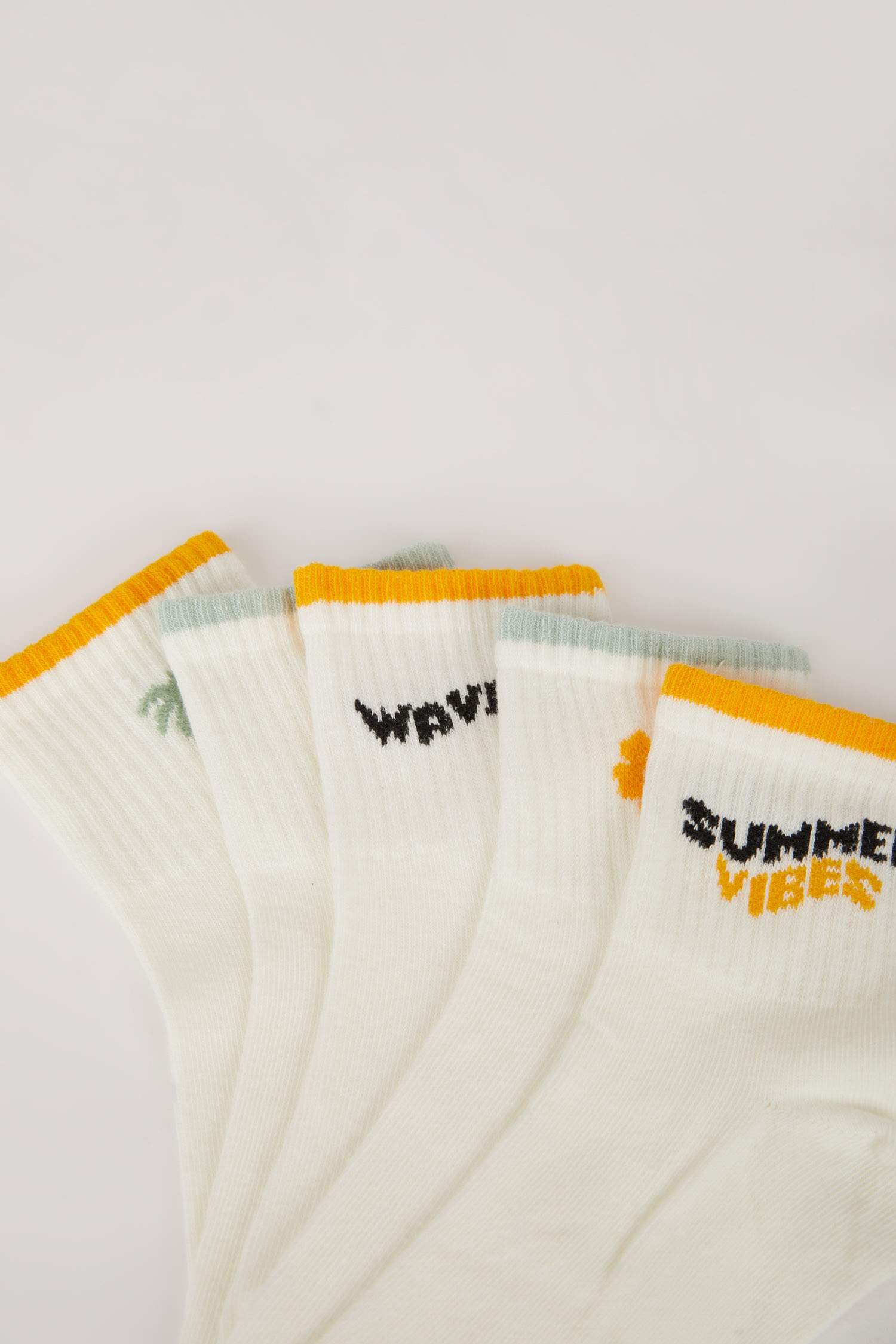 جوارب قصيرة قطن نسائي - 5 قطع