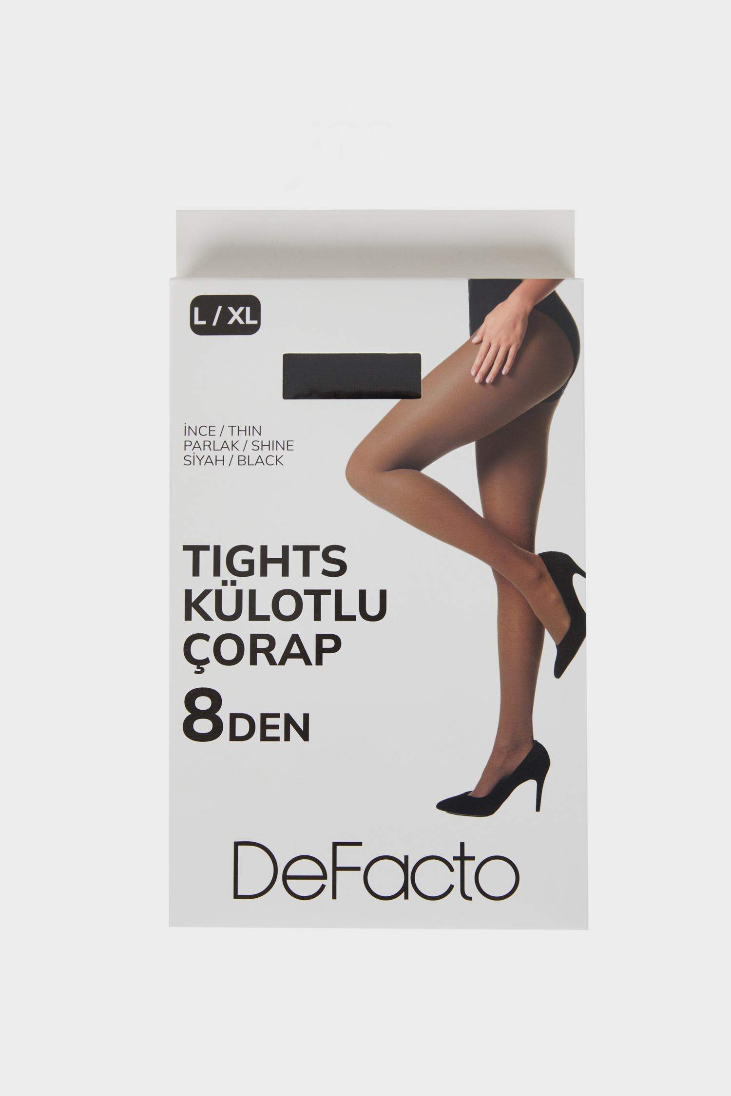 Kadın 8 Den Siyah Külotlu Çorap