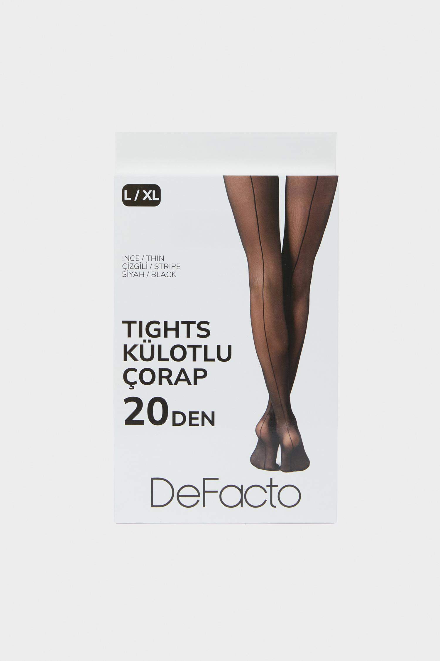 Woman 20 Den Pantyhose Black Socks