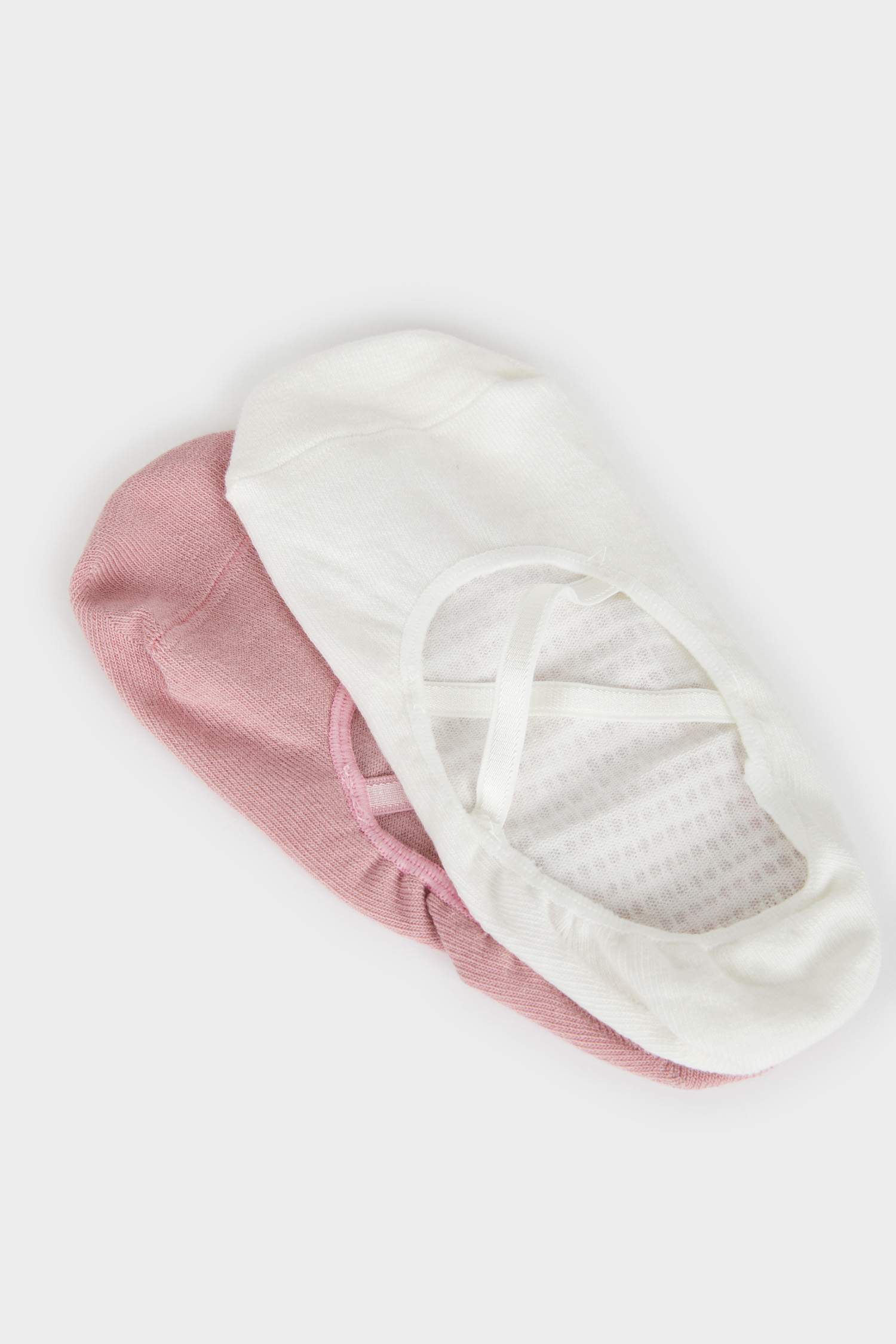 Woman 2 Piece Cotton Pilates Socks