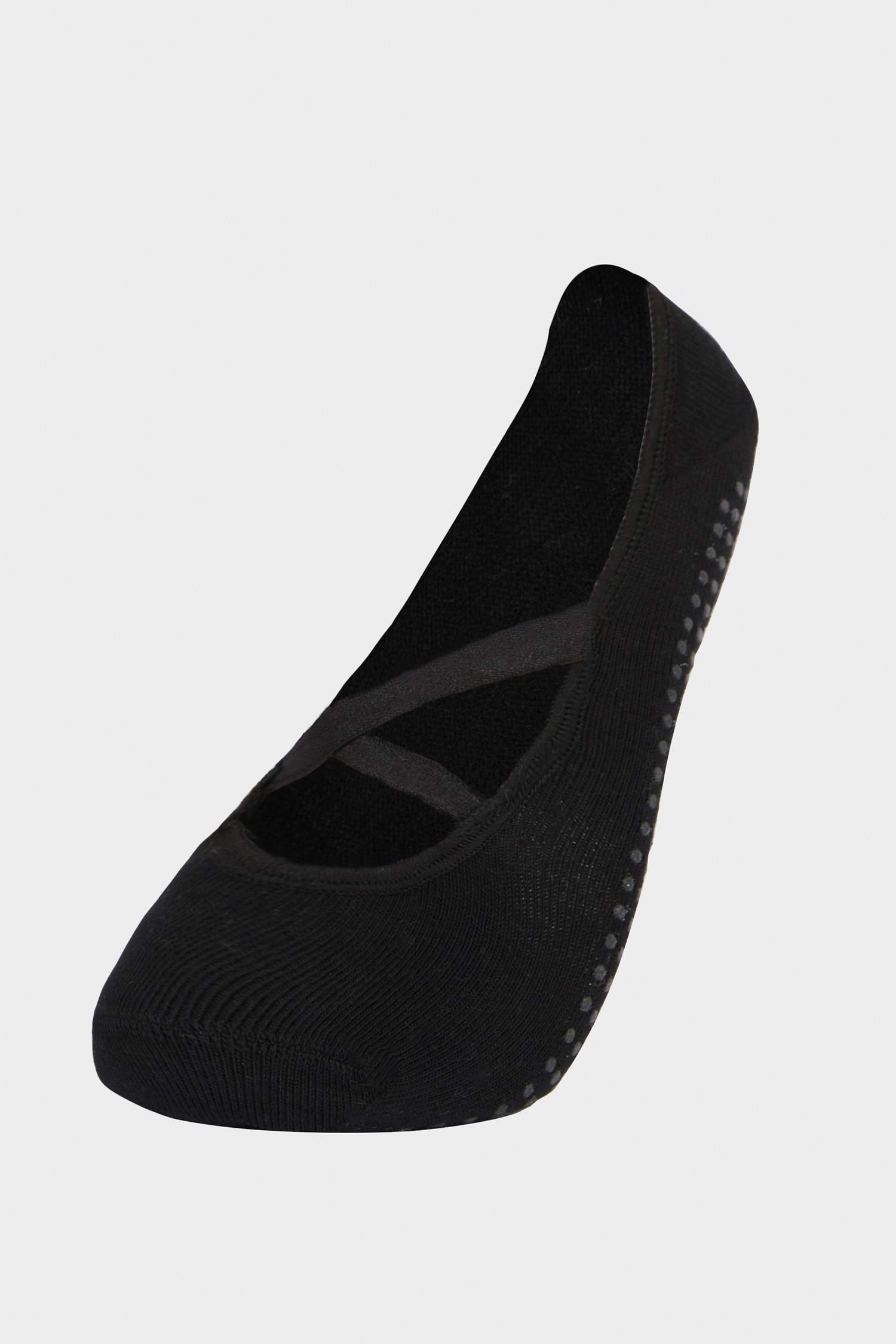 Woman Non-Slip Sole 2 Piece Cotton Pilates Socks