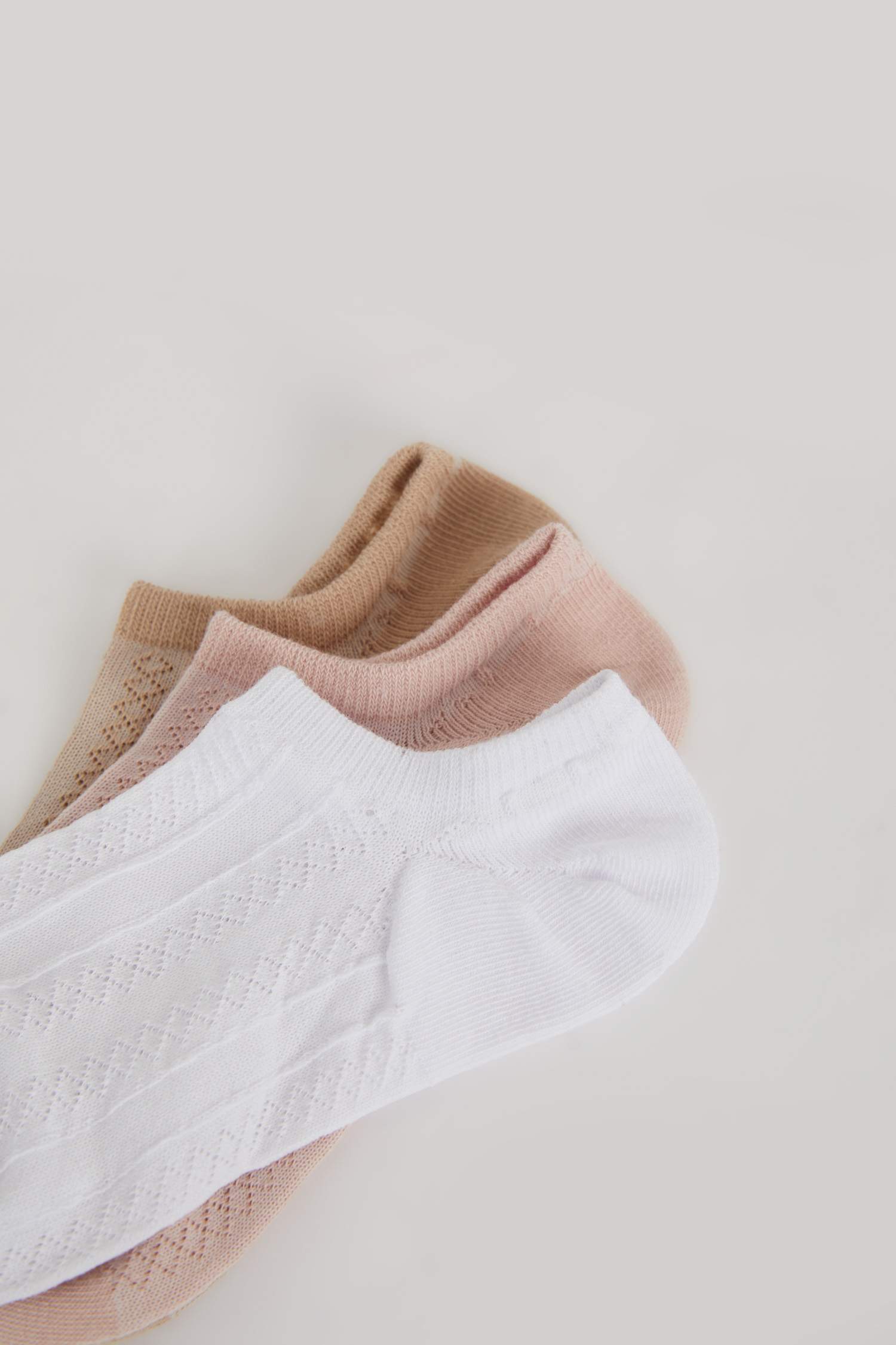 Kadın 3'lü Pamuklu Sneaker Çorap